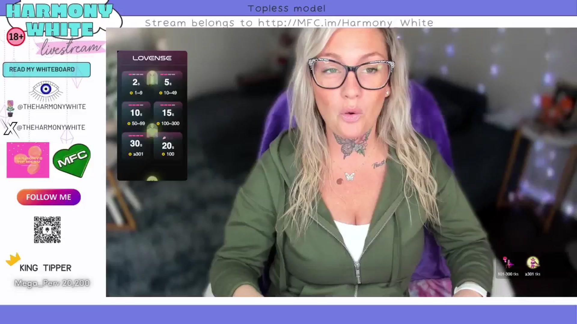 Gallery image thumbnail from Harmony_White's myfreecams stream on, 10/25/2024, 13:22 image 16 of 20