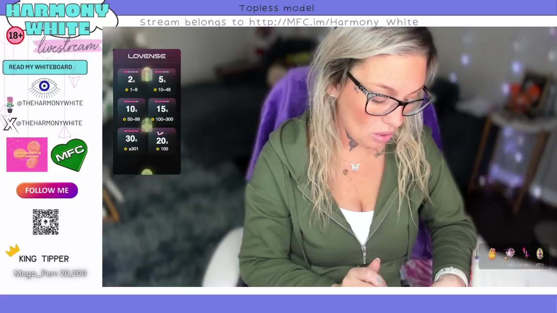 Gallery image thumbnail from Harmony_White's myfreecams stream on, 10/25/2024, 13:22 image 19 of 20