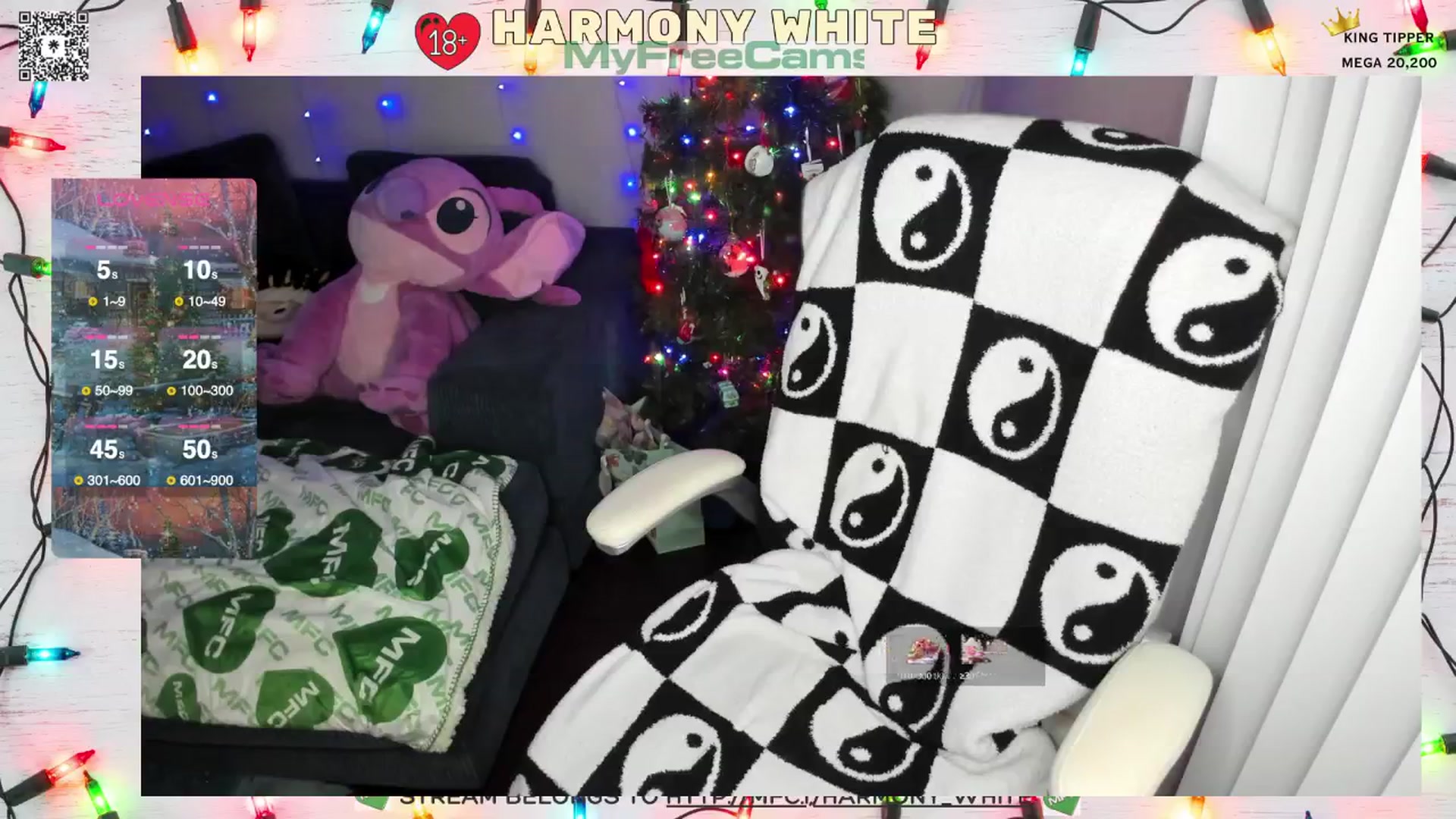 Gallery image thumbnail from Harmony_White's myfreecams stream on, 12/26/2024, 01:40 image 2 of 20