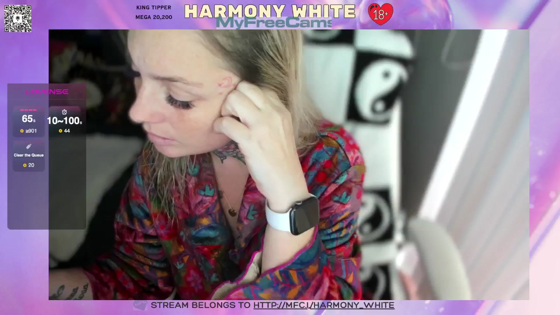 Gallery image thumbnail from Harmony_White's myfreecams stream on, 01/08/2025, 19:27 image 7 of 20