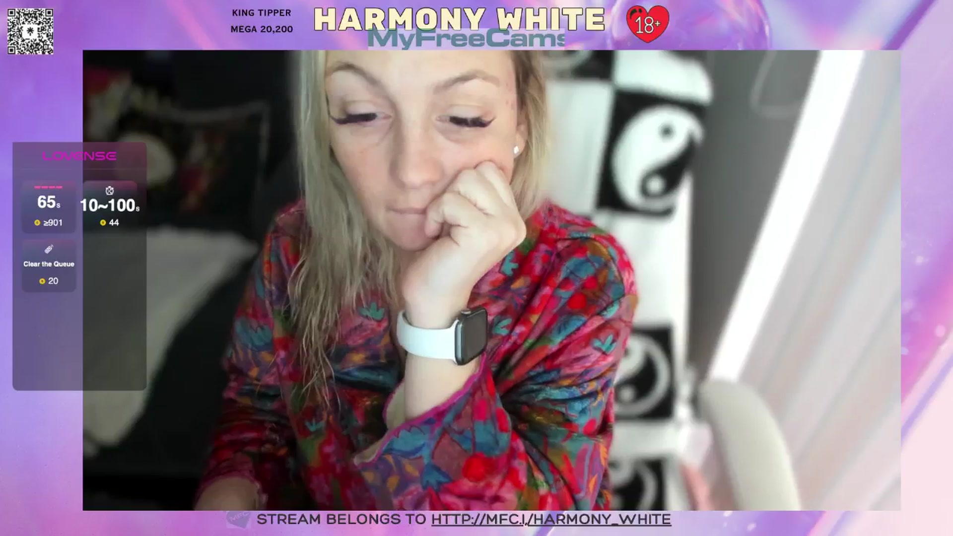 Gallery image thumbnail from Harmony_White's myfreecams stream on, 01/08/2025, 19:27 image 18 of 20