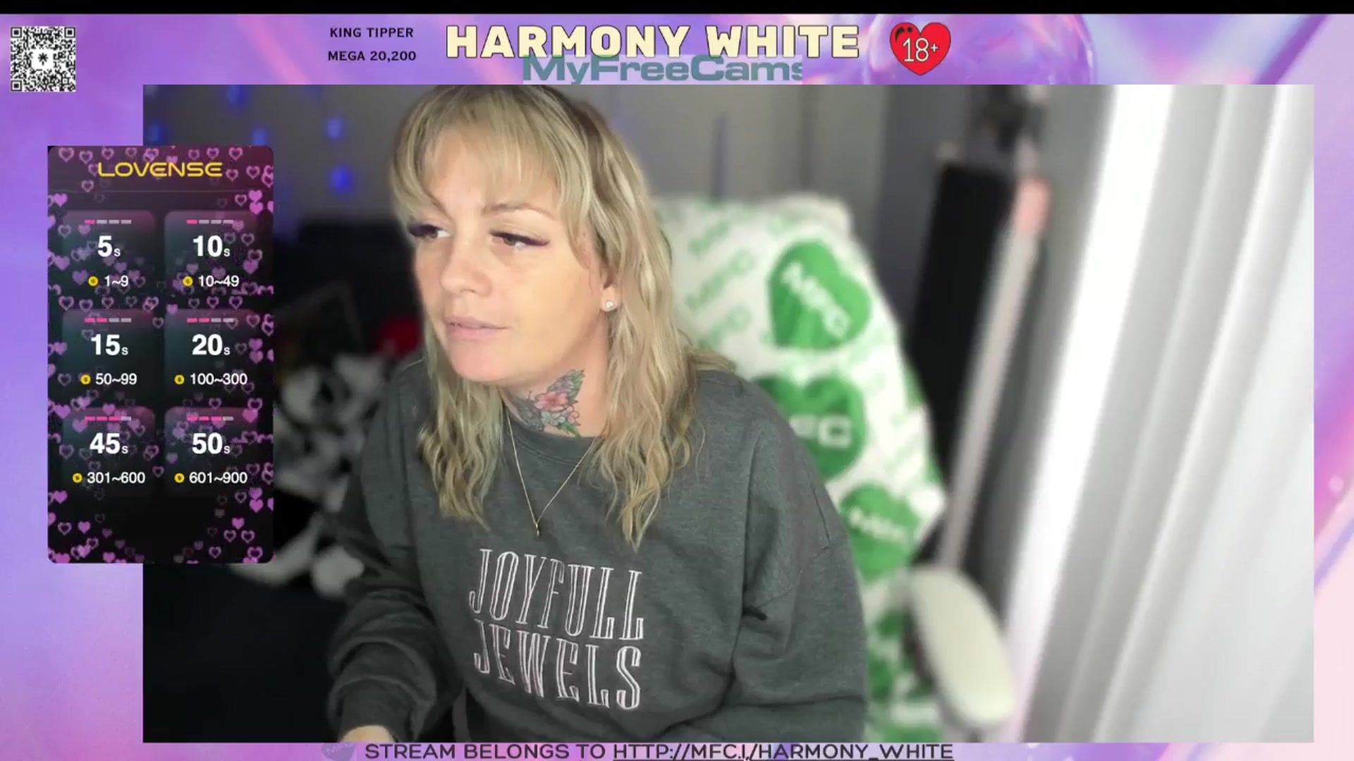 Gallery image thumbnail from Harmony_White's myfreecams stream on, 01/29/2025, 18:58 image 12 of 20