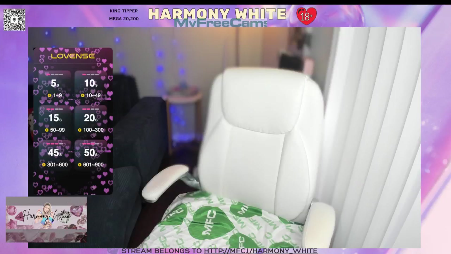 Gallery image thumbnail from Harmony_White's myfreecams stream on, 02/06/2025, 13:09 image 9 of 20