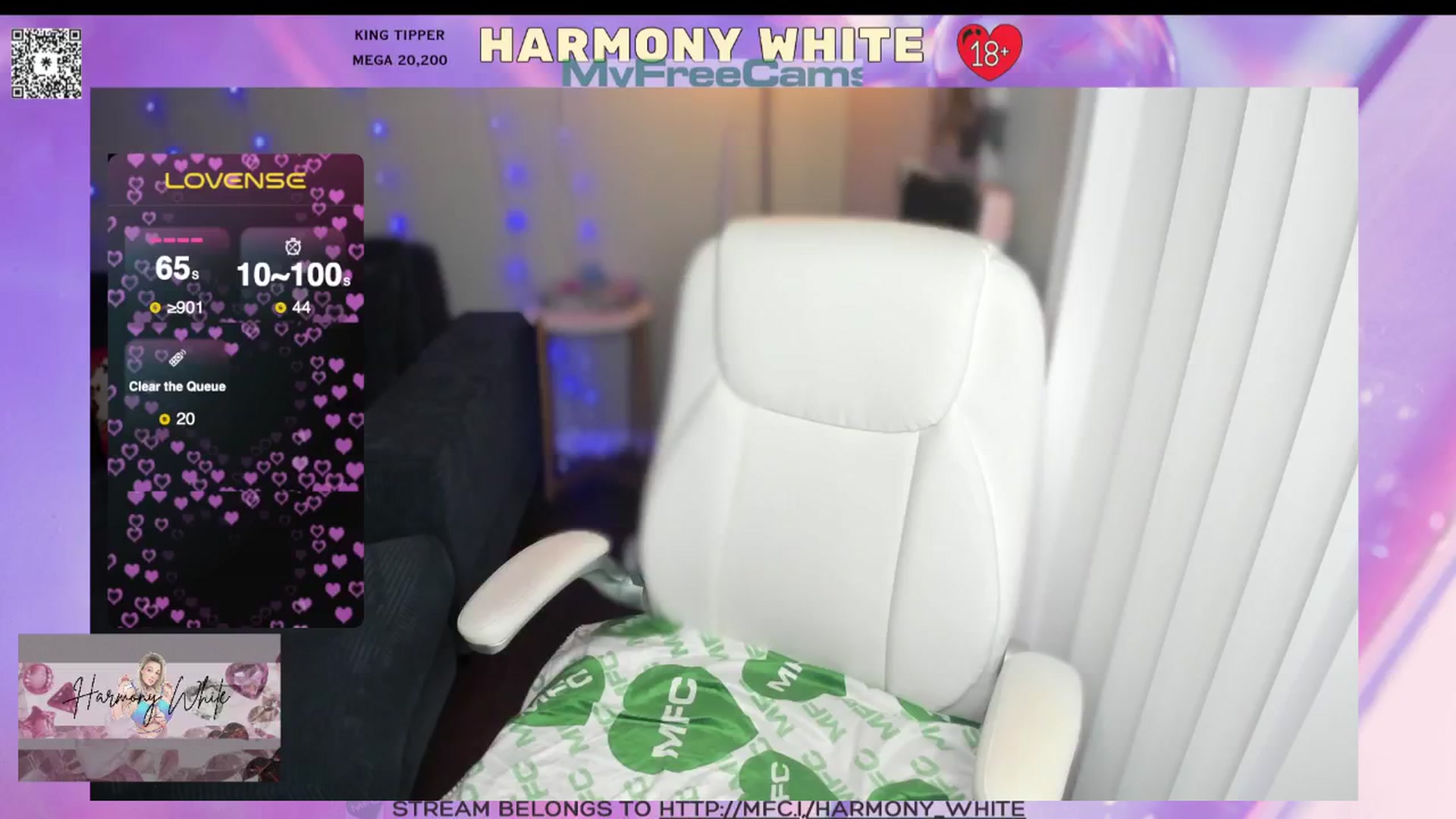 Gallery image thumbnail from Harmony_White's myfreecams stream on, 02/06/2025, 13:09 image 8 of 20