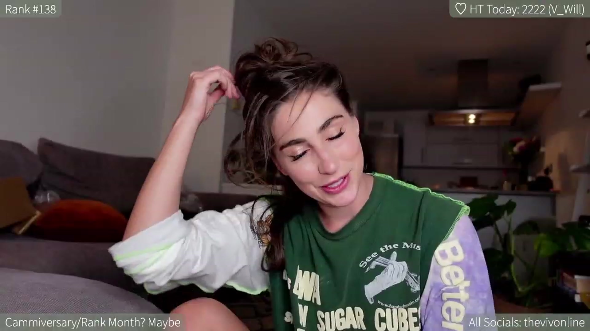 Gallery image thumbnail from HelloViv's myfreecams stream on, 04/03/2023, 21:56 image 18 of 20