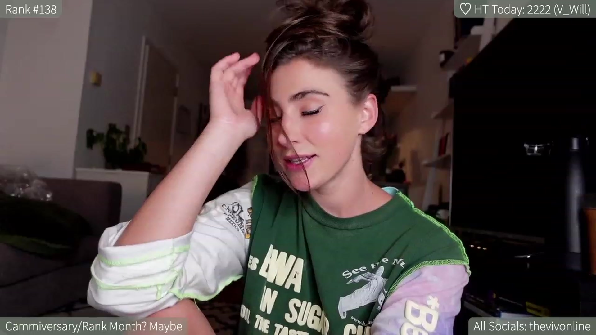 Gallery image thumbnail from HelloViv's myfreecams stream on, 04/03/2023, 21:56 image 20 of 20