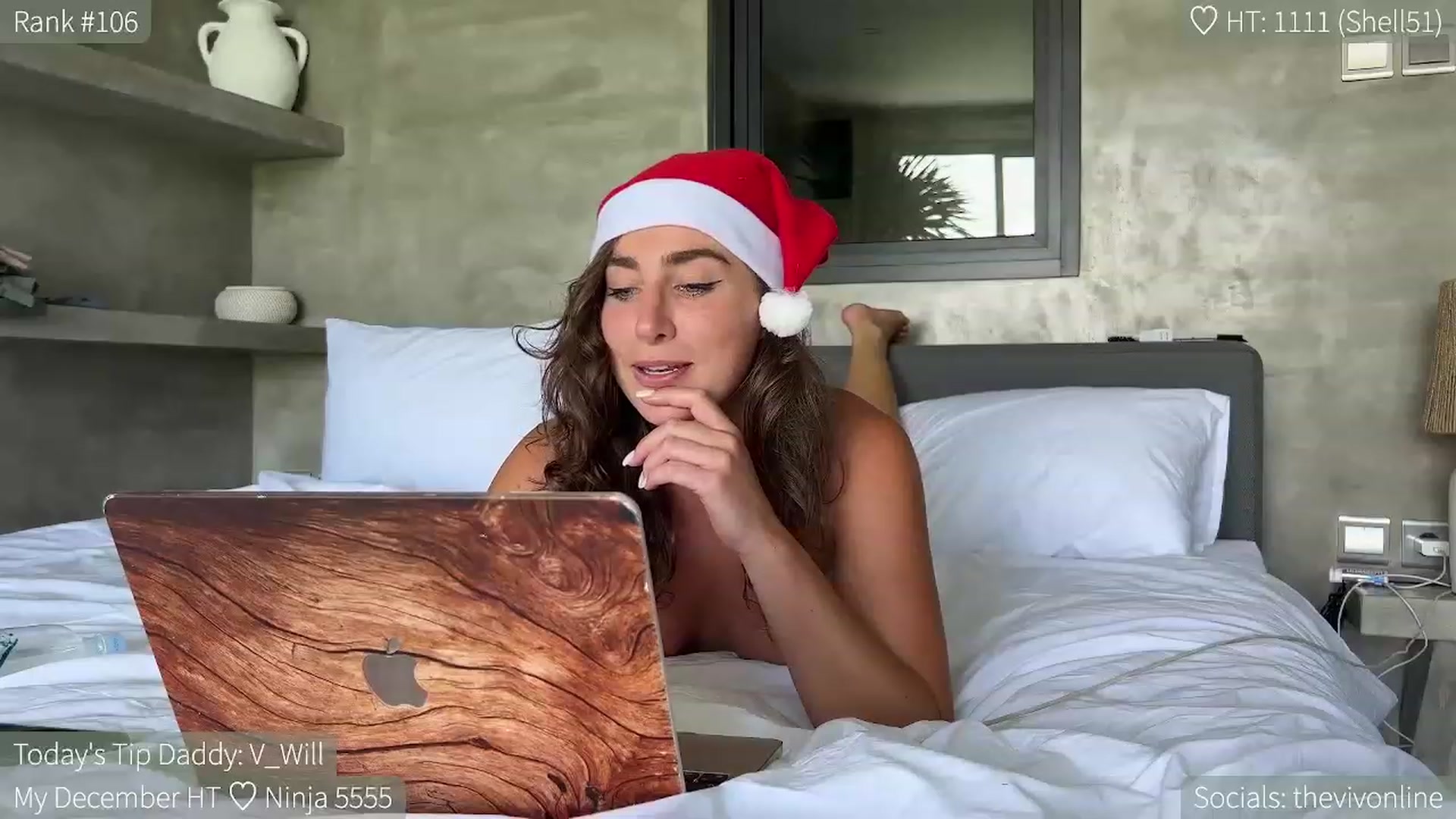 Gallery image thumbnail from HelloViv's myfreecams stream on, 12/26/2023, 04:54 image 8 of 20