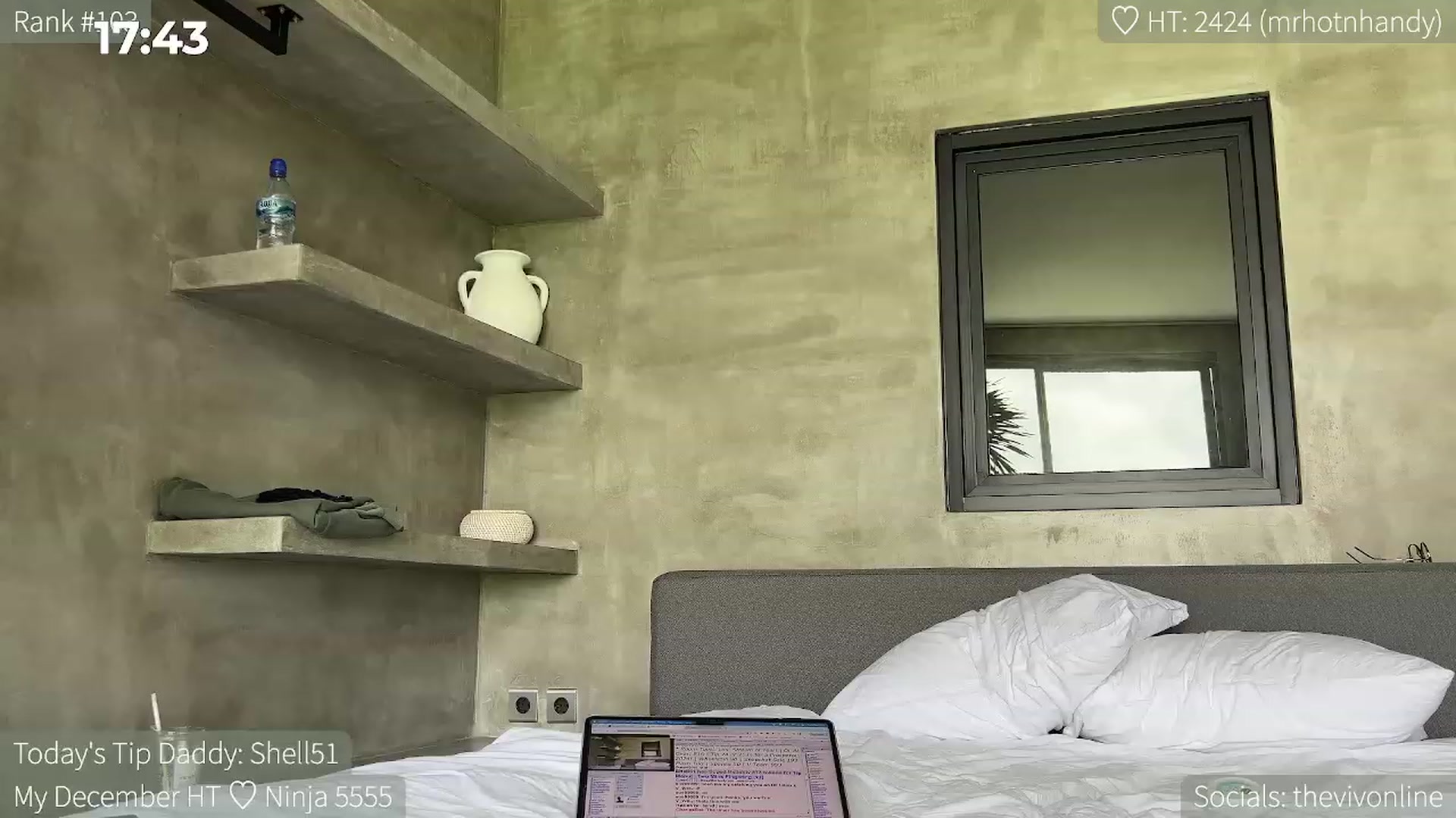 Gallery image thumbnail from HelloViv's myfreecams stream on, 12/30/2023, 05:16 image 17 of 20
