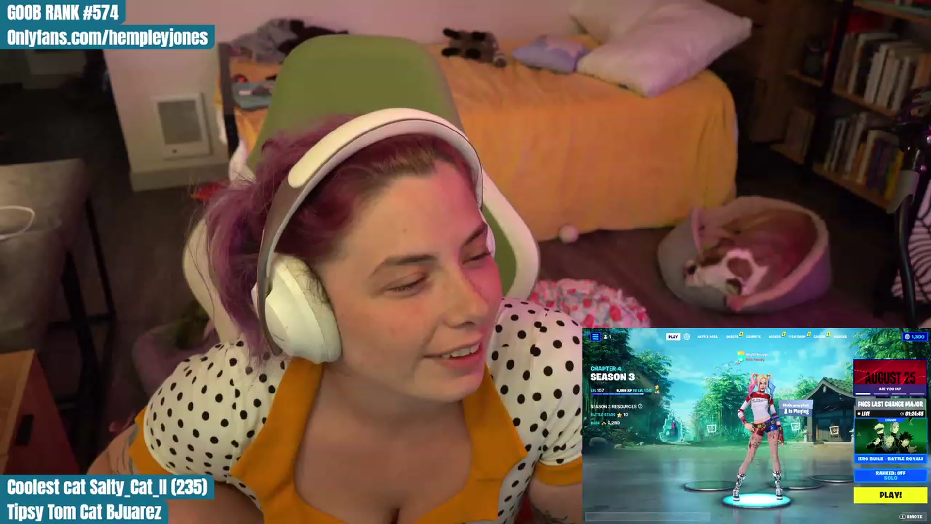Gallery image thumbnail from Hempleyjones's myfreecams stream on, 08/19/2023, 01:46 image 18 of 20