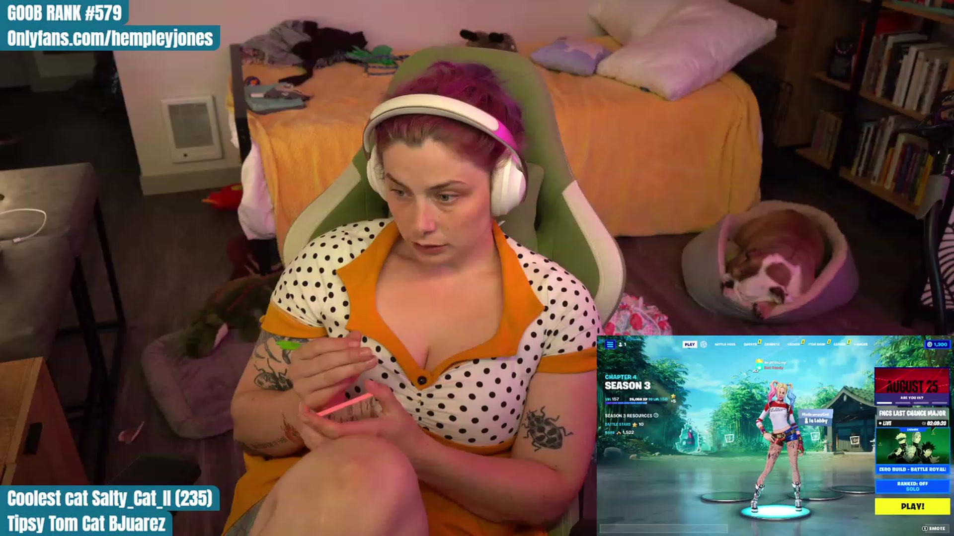 Gallery image thumbnail from Hempleyjones's myfreecams stream on, 08/19/2023, 01:46 image 3 of 20