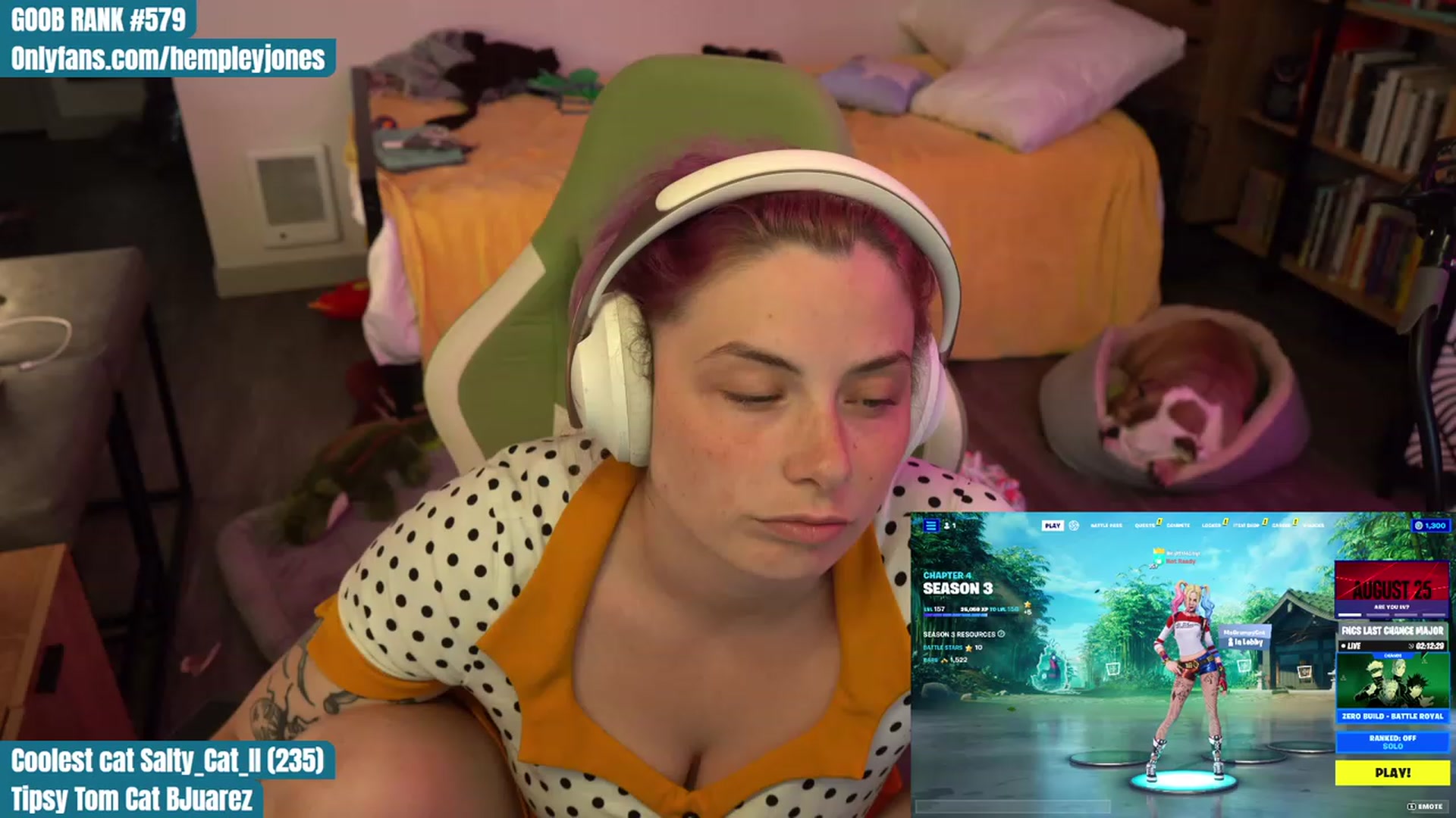 Gallery image thumbnail from Hempleyjones's myfreecams stream on, 08/19/2023, 01:46 image 2 of 20