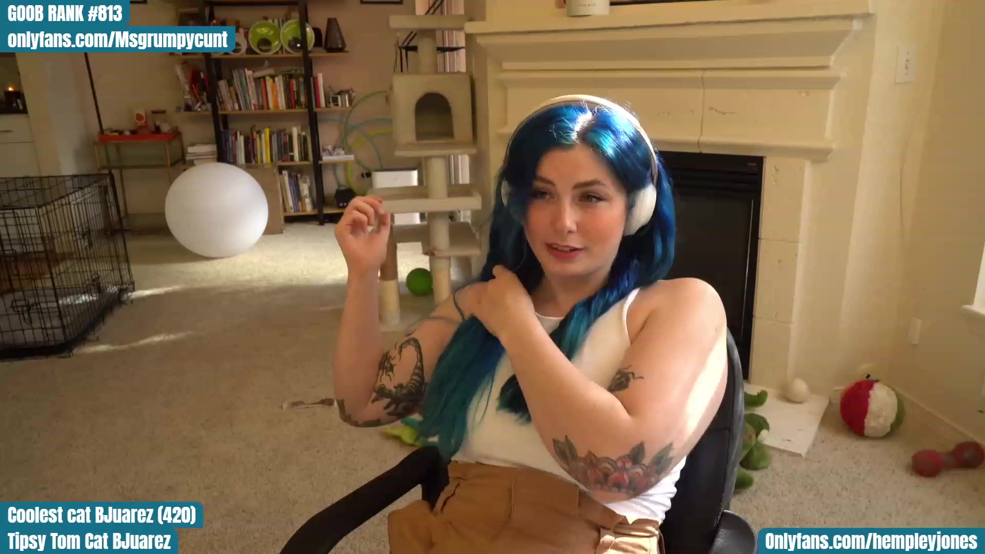 Gallery image thumbnail from Hemppopotamus's myfreecams stream on, 04/20/2023, 24:25 image 10 of 20