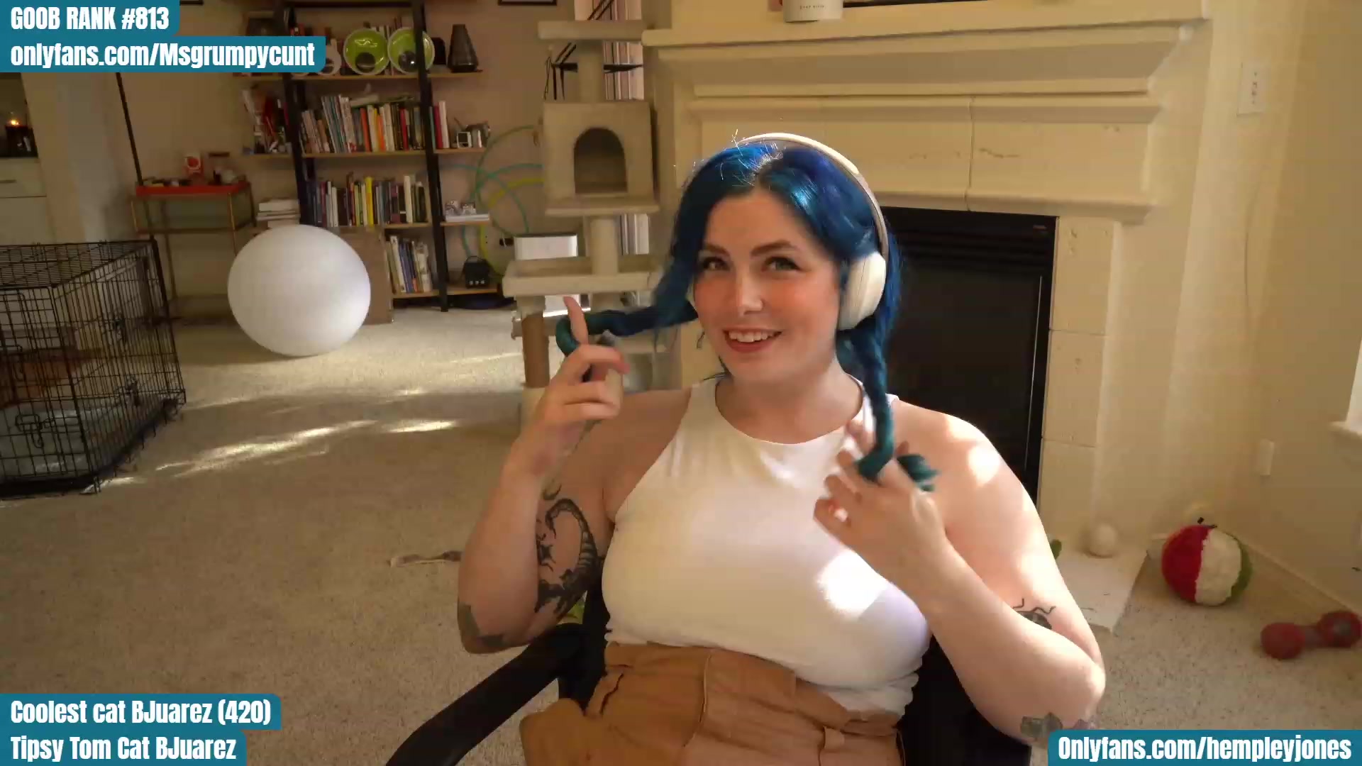 Gallery image thumbnail from Hemppopotamus's myfreecams stream on, 04/20/2023, 24:25 image 13 of 20