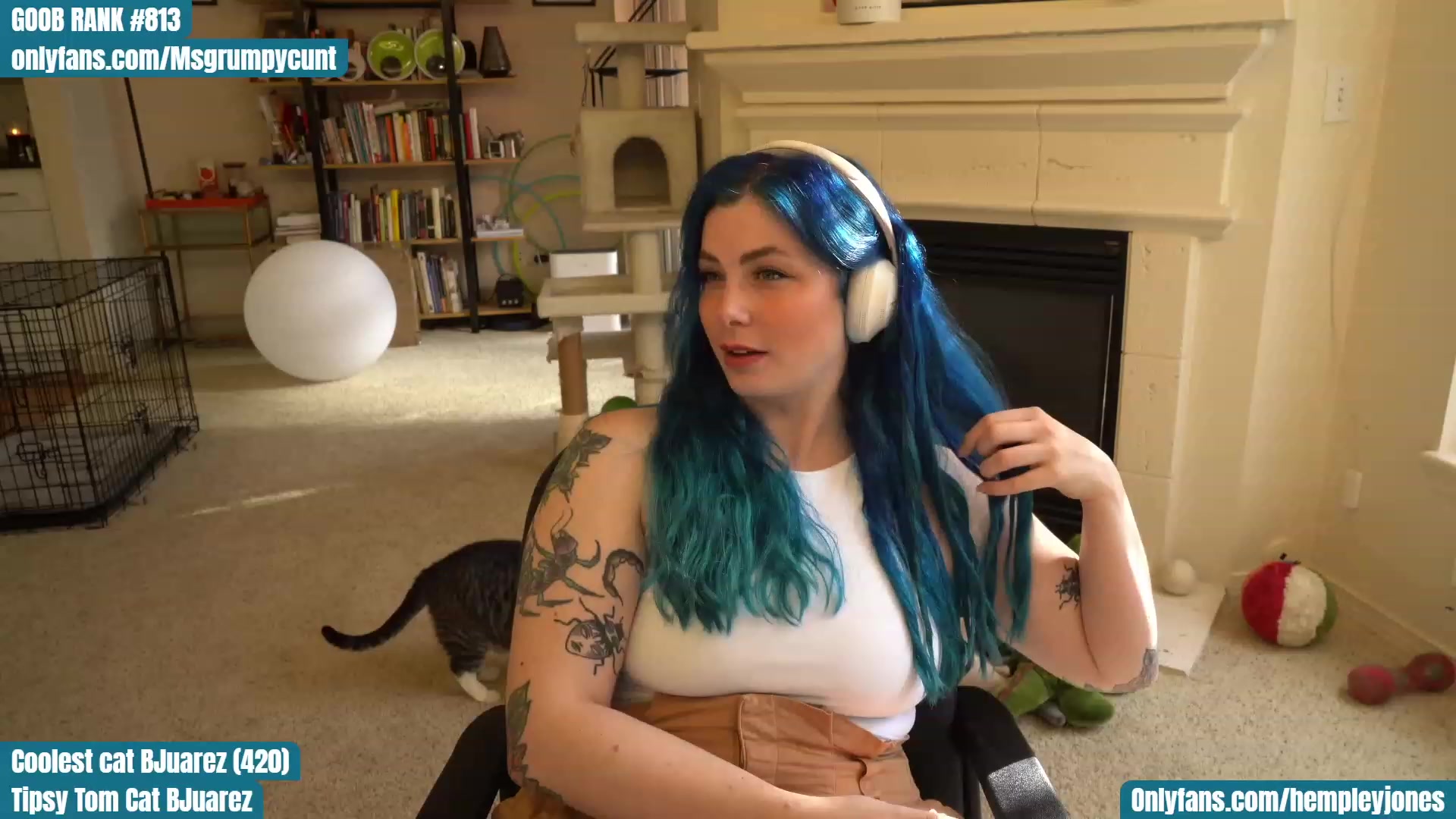 Gallery image thumbnail from Hemppopotamus's myfreecams stream on, 04/20/2023, 24:25 image 8 of 20