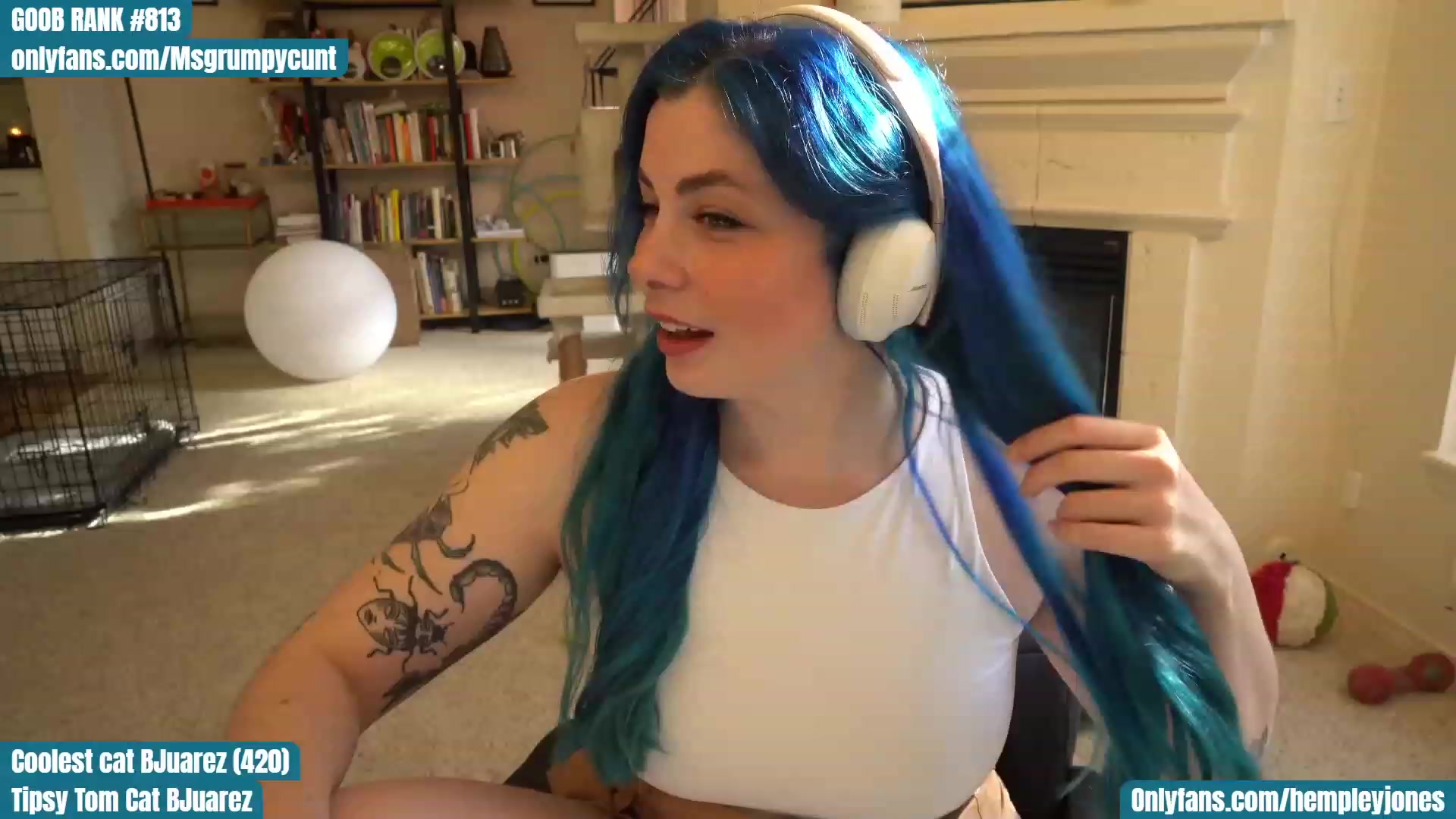 Gallery image thumbnail from Hemppopotamus's myfreecams stream on, 04/20/2023, 24:25 image 14 of 20