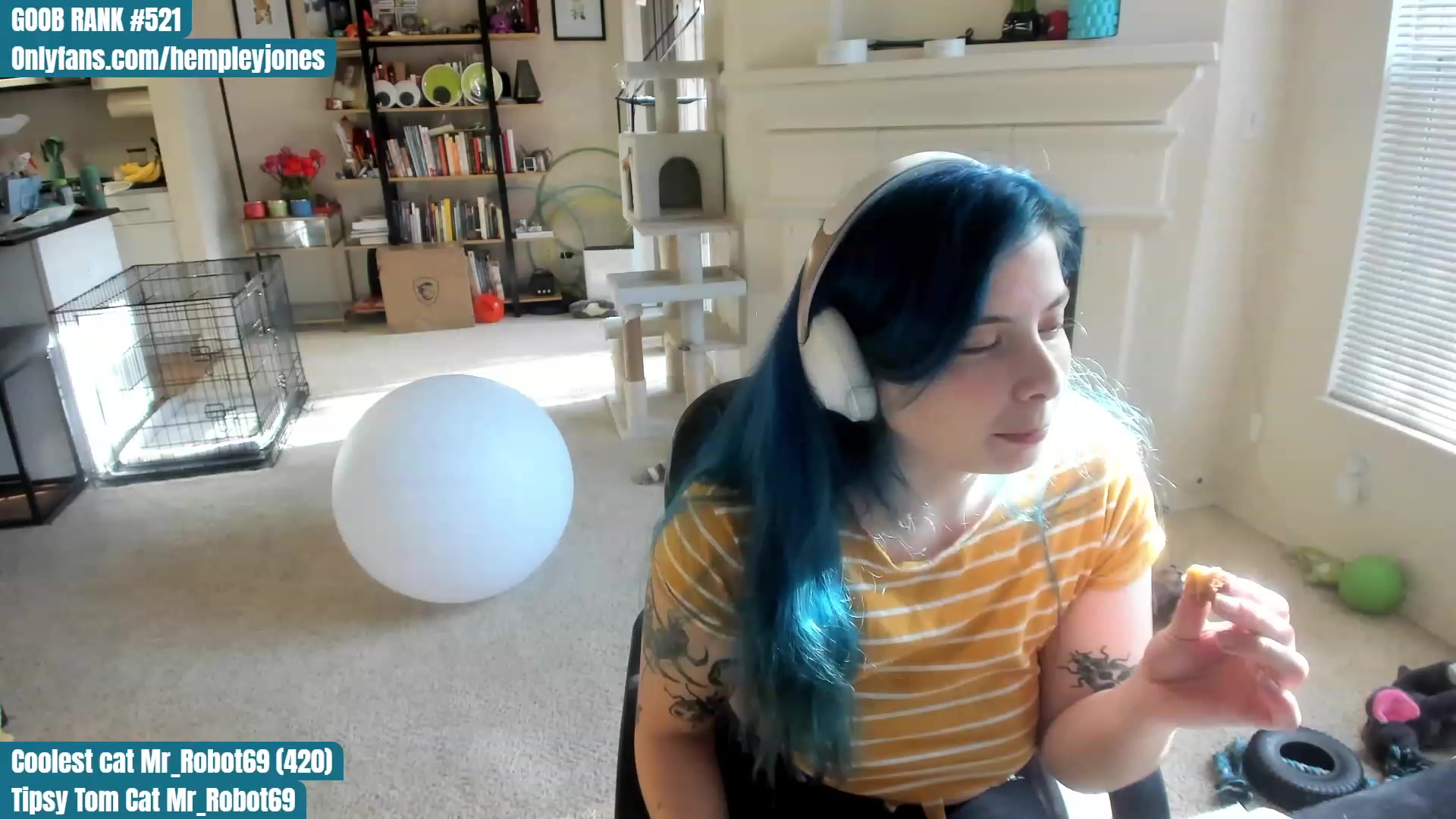 Gallery image thumbnail from Hemppopotamus's myfreecams stream on, 04/26/2023, 01:59 image 11 of 20
