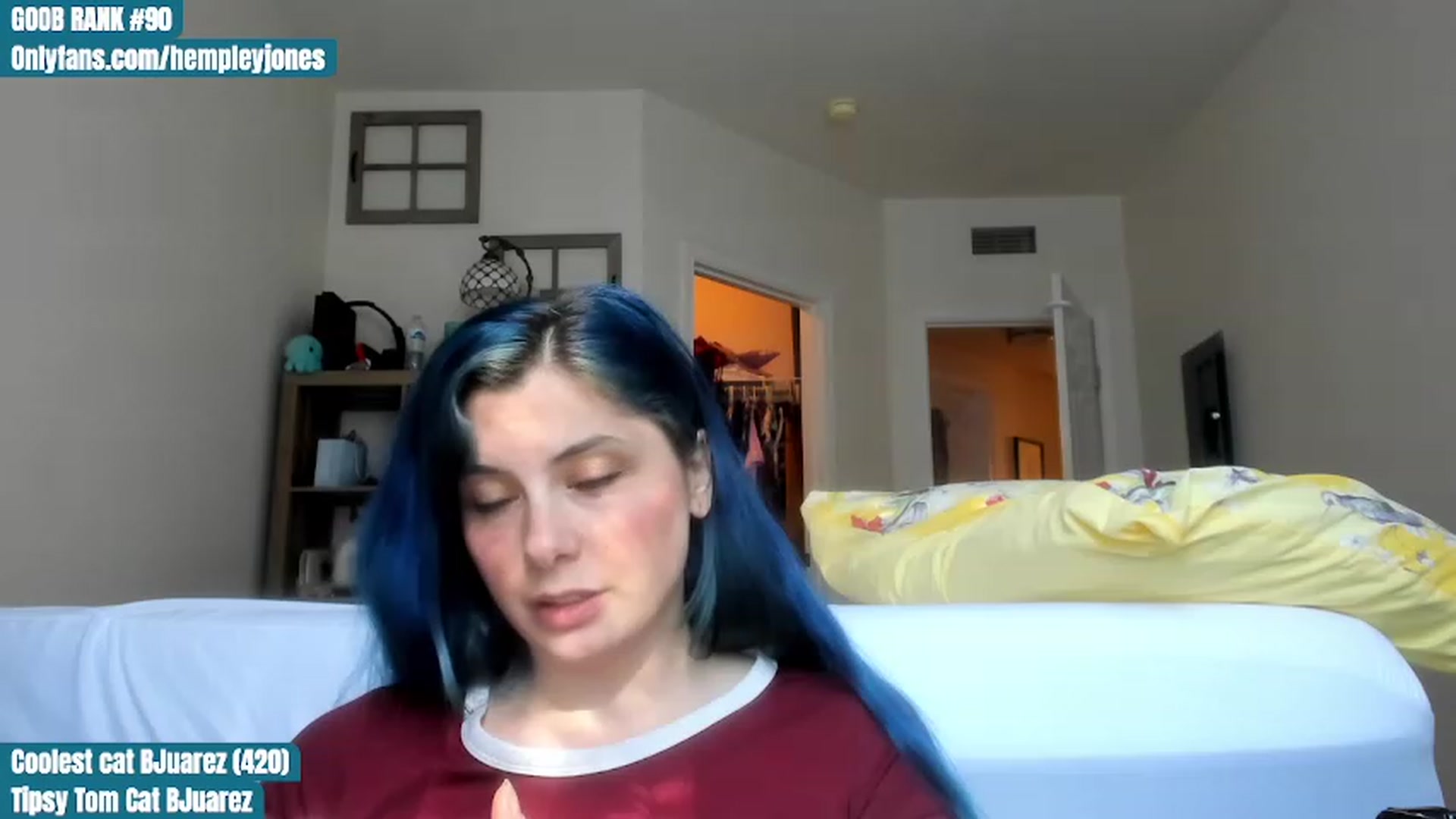 Gallery image thumbnail from Hemppopotamus's myfreecams stream on, 05/12/2023, 01:03 image 16 of 20