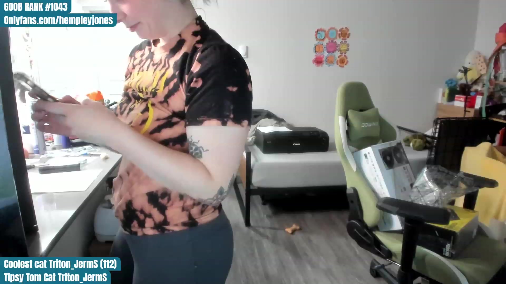 Gallery image thumbnail from Hemppopotamus's myfreecams stream on, 07/11/2023, 01:31 image 8 of 20