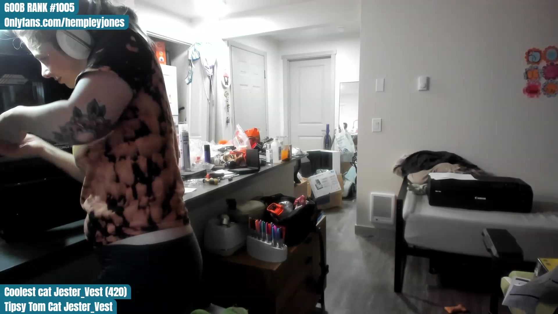 Gallery image thumbnail from Hemppopotamus's myfreecams stream on, 07/11/2023, 01:31 image 16 of 20