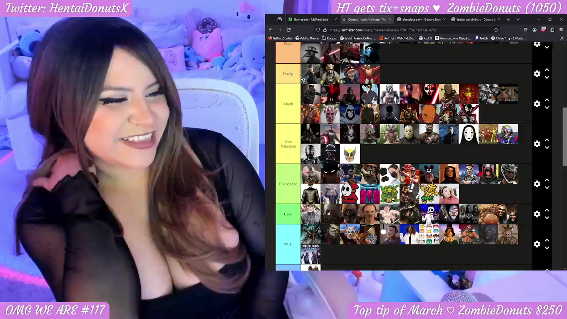 Gallery image thumbnail from HentaiDonuts's myfreecams stream on, 04/01/2024, 02:27 image 17 of 20