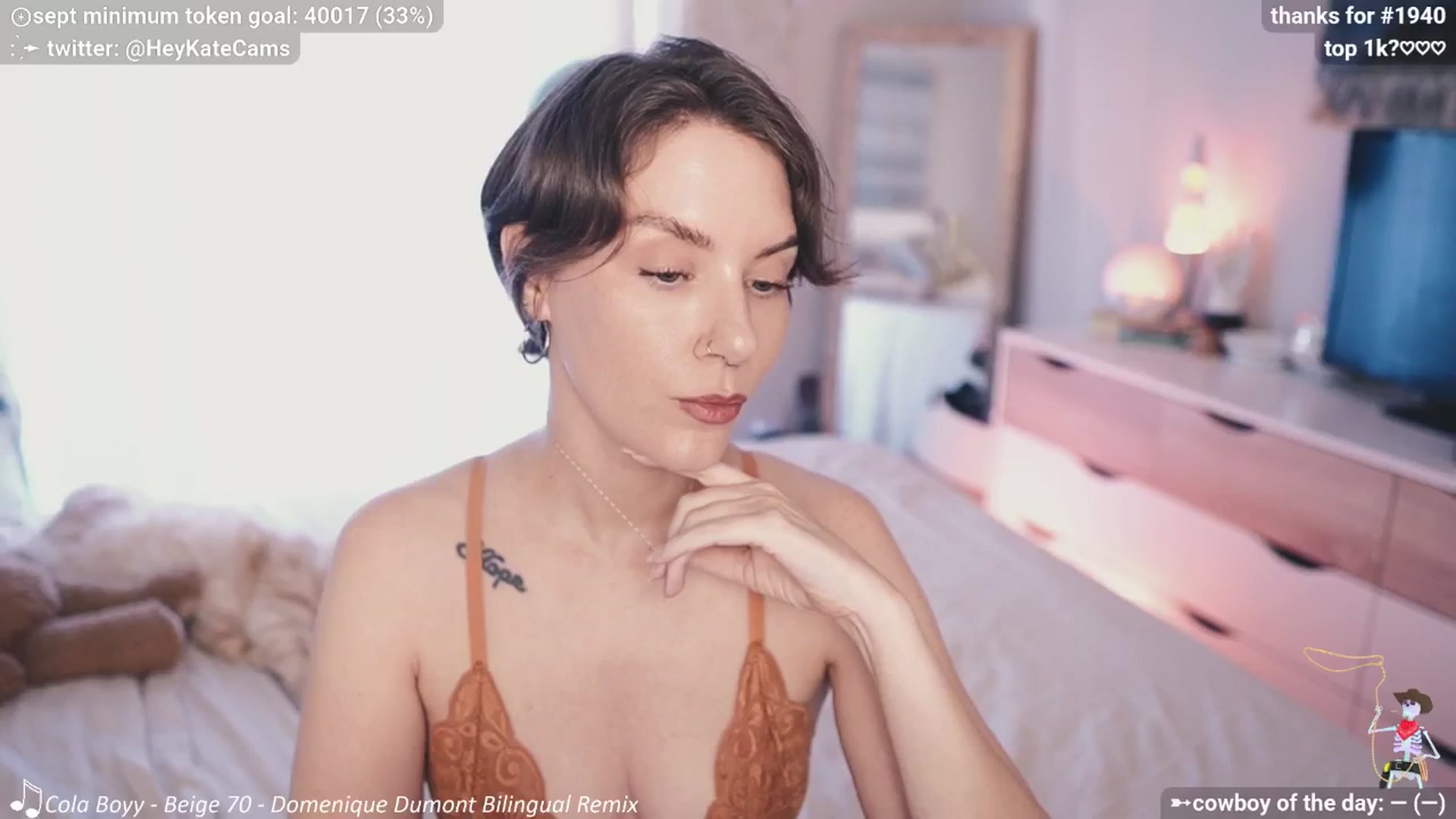 Gallery image thumbnail from HeyKate's myfreecams stream on, 09/25/2025, 23:54 image 18 of 20