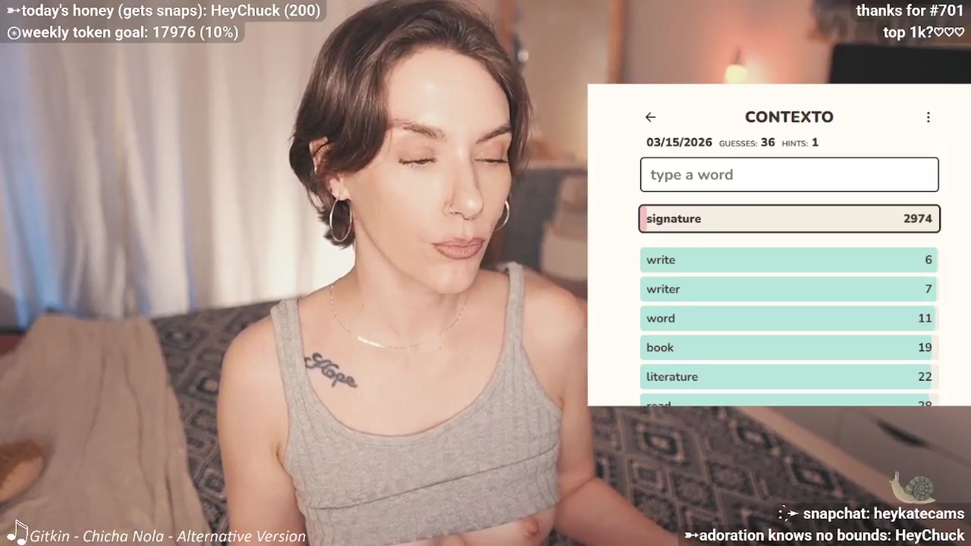 Gallery image thumbnail from HeyKate's myfreecams stream on, 03/16/2026, 03:04 image 13 of 20
