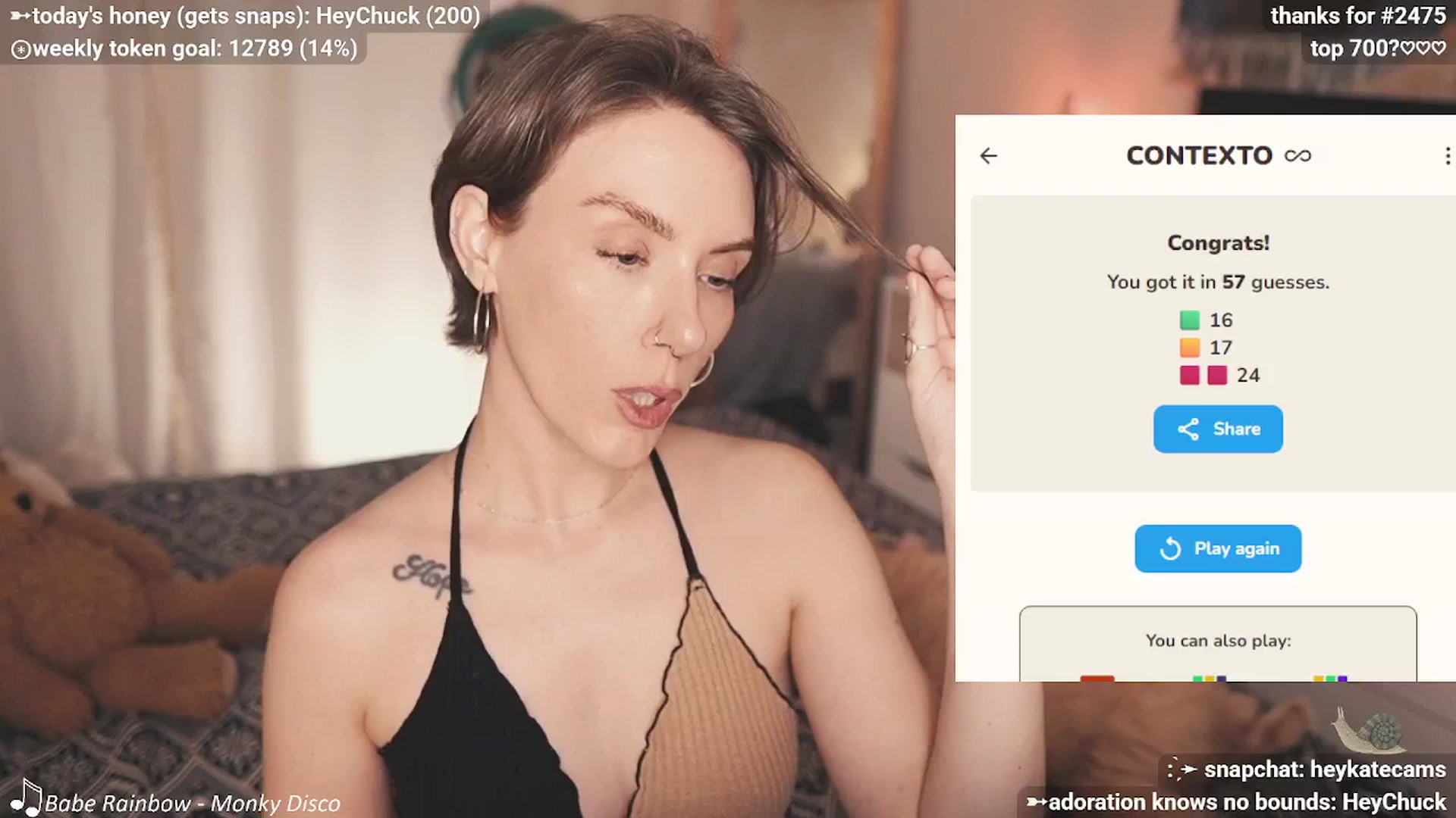 Gallery image thumbnail from HeyKate's myfreecams stream on, 04/05/2026, 03:53 image 20 of 20