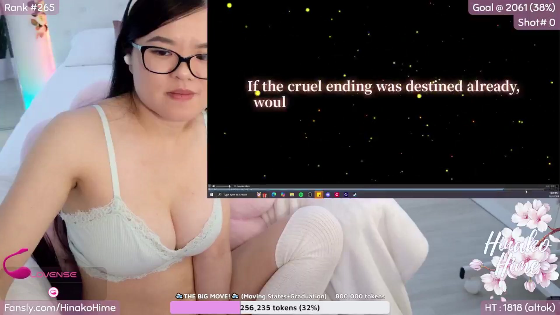Gallery image thumbnail from HinaClarinet's myfreecams stream on, 12/03/2024, 06:29 image 19 of 20