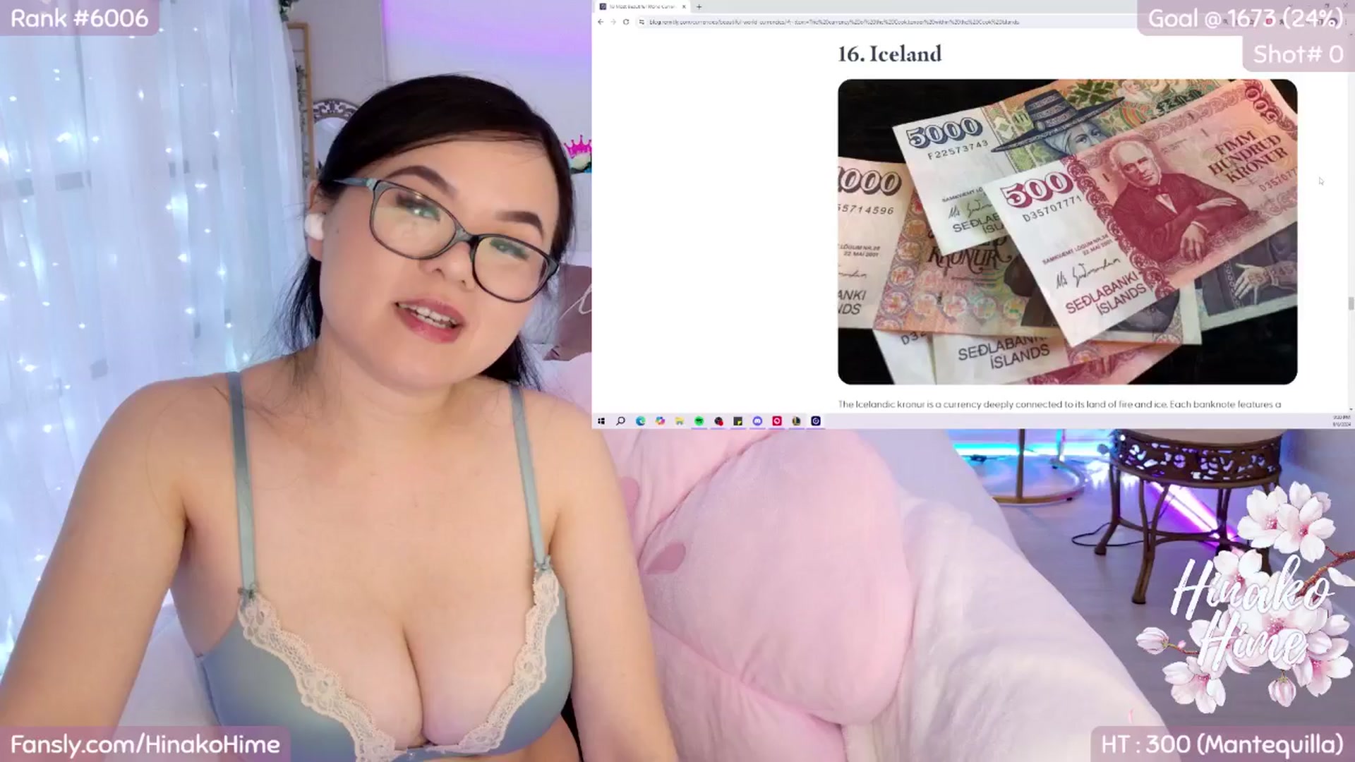 Gallery image thumbnail from HinakoHime's myfreecams stream on, 09/07/2024, 08:48 image 2 of 20