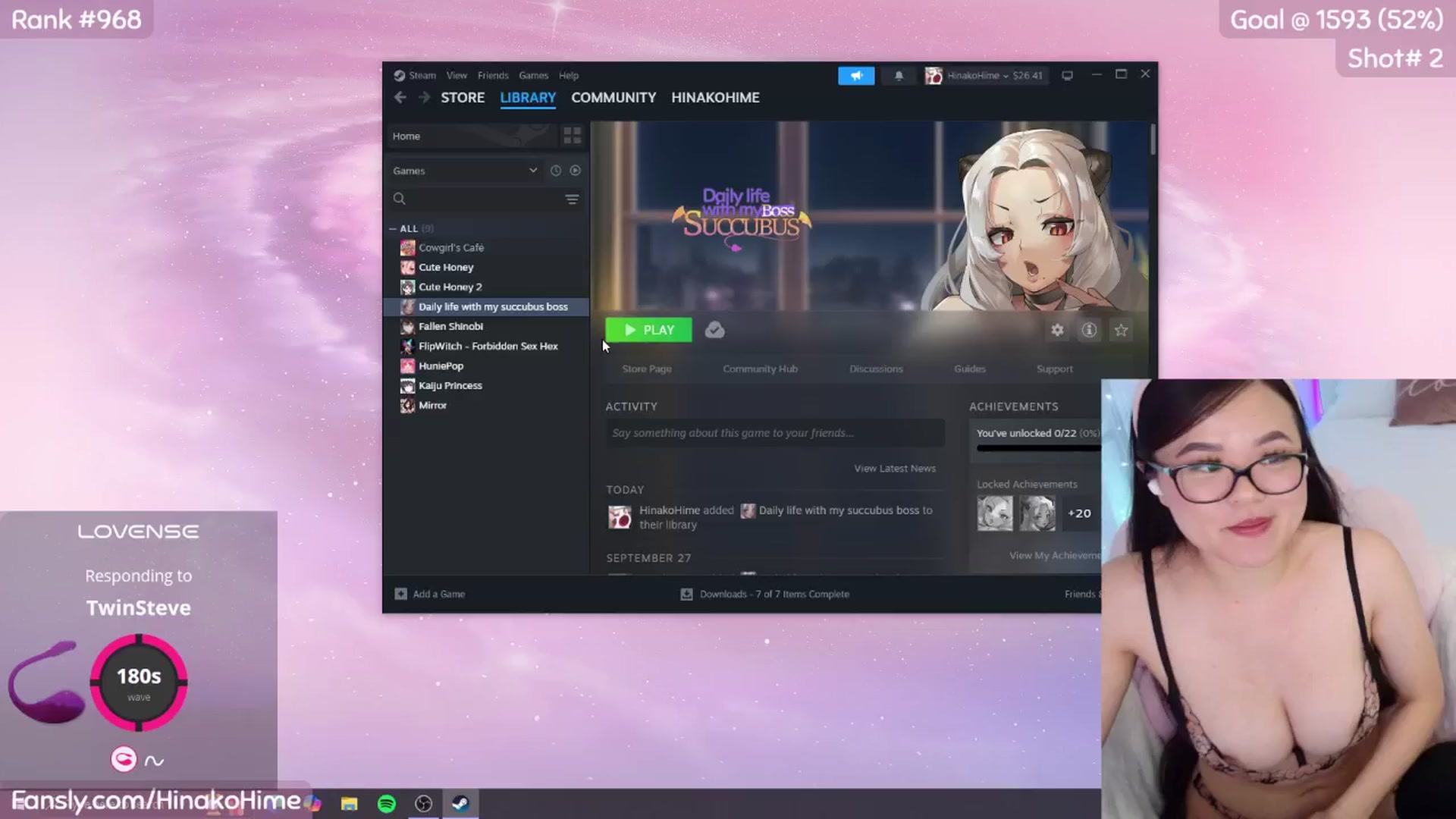 Gallery image thumbnail from HinakoHime's myfreecams stream on, 11/30/2024, 05:05 image 7 of 20
