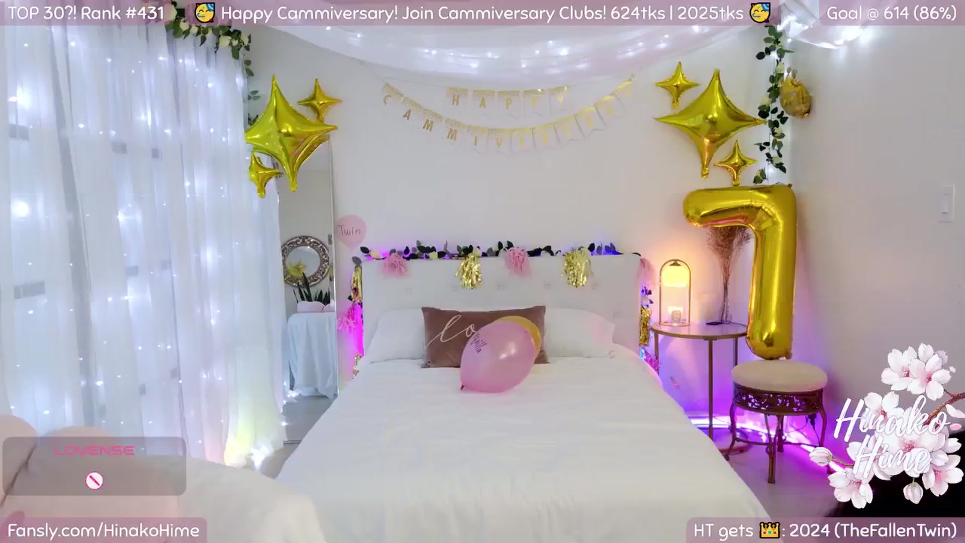 Gallery image thumbnail from HinakoHime's myfreecams stream on, 06/03/2025, 07:59 image 3 of 20