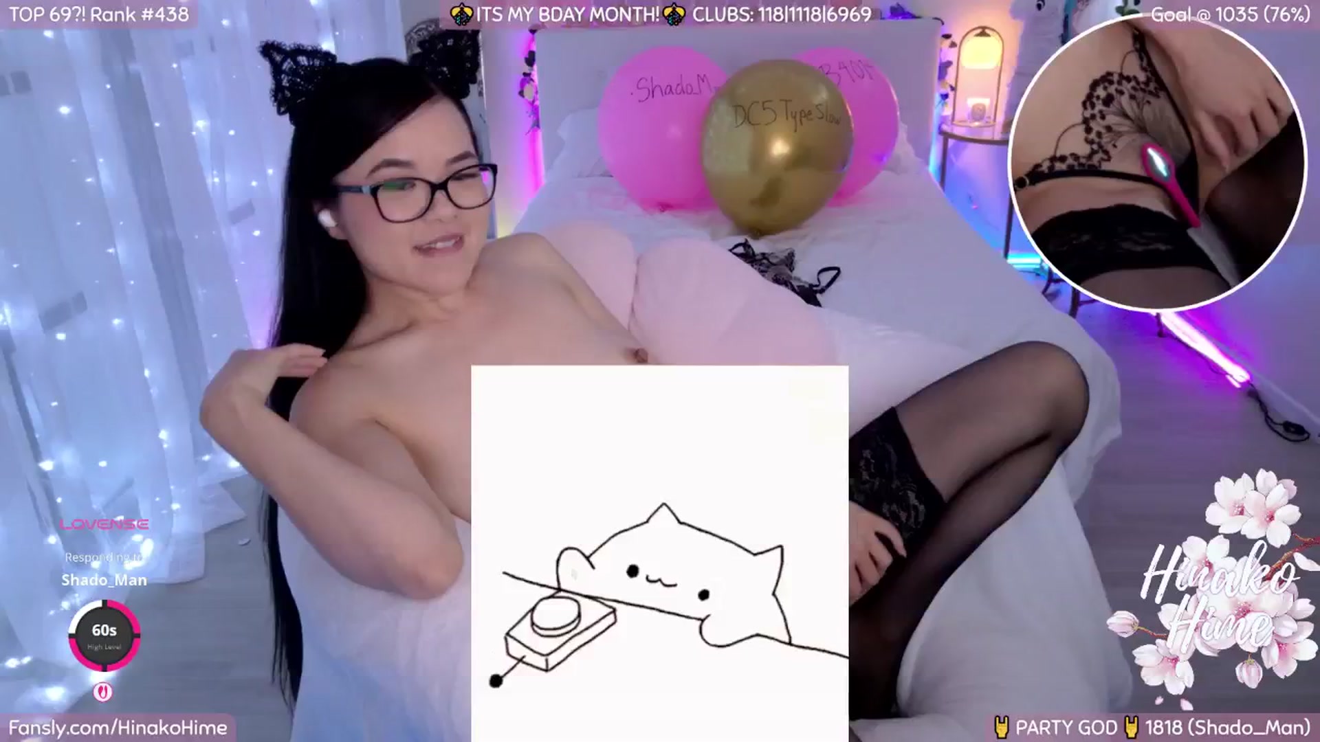 Gallery image thumbnail from HinakoHime's myfreecams stream on, 11/15/2025, 09:01 image 13 of 20