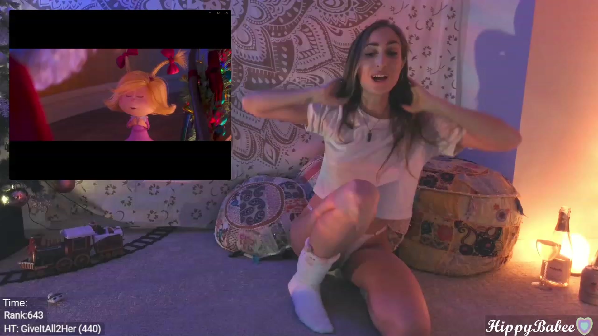 Gallery image thumbnail from HippyBabee's myfreecams stream on, 12/08/2023, 01:46 image 6 of 20