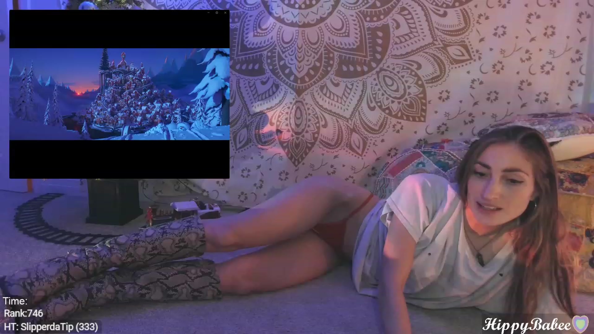 Gallery image thumbnail from HippyBabee's myfreecams stream on, 12/11/2023, 01:01 image 6 of 20