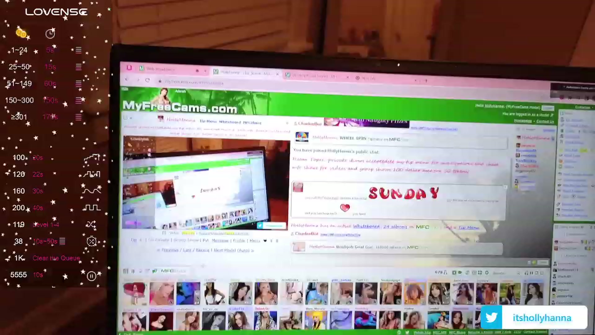 Gallery image thumbnail from HollyHanna's myfreecams stream on, 12/11/2023, 01:34 image 19 of 20