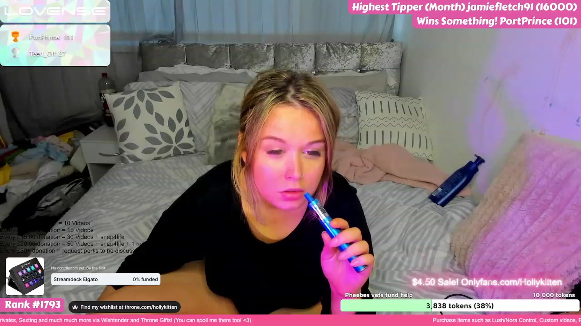 Gallery image thumbnail from HollyKittenn's myfreecams stream on, 07/17/2023, 20:44 image 20 of 20
