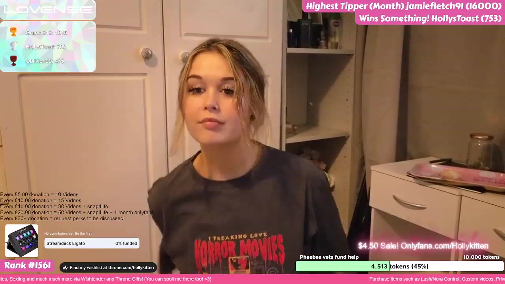 Gallery image thumbnail from HollyKittenn's myfreecams stream on, 07/20/2023, 19:43 image 19 of 20