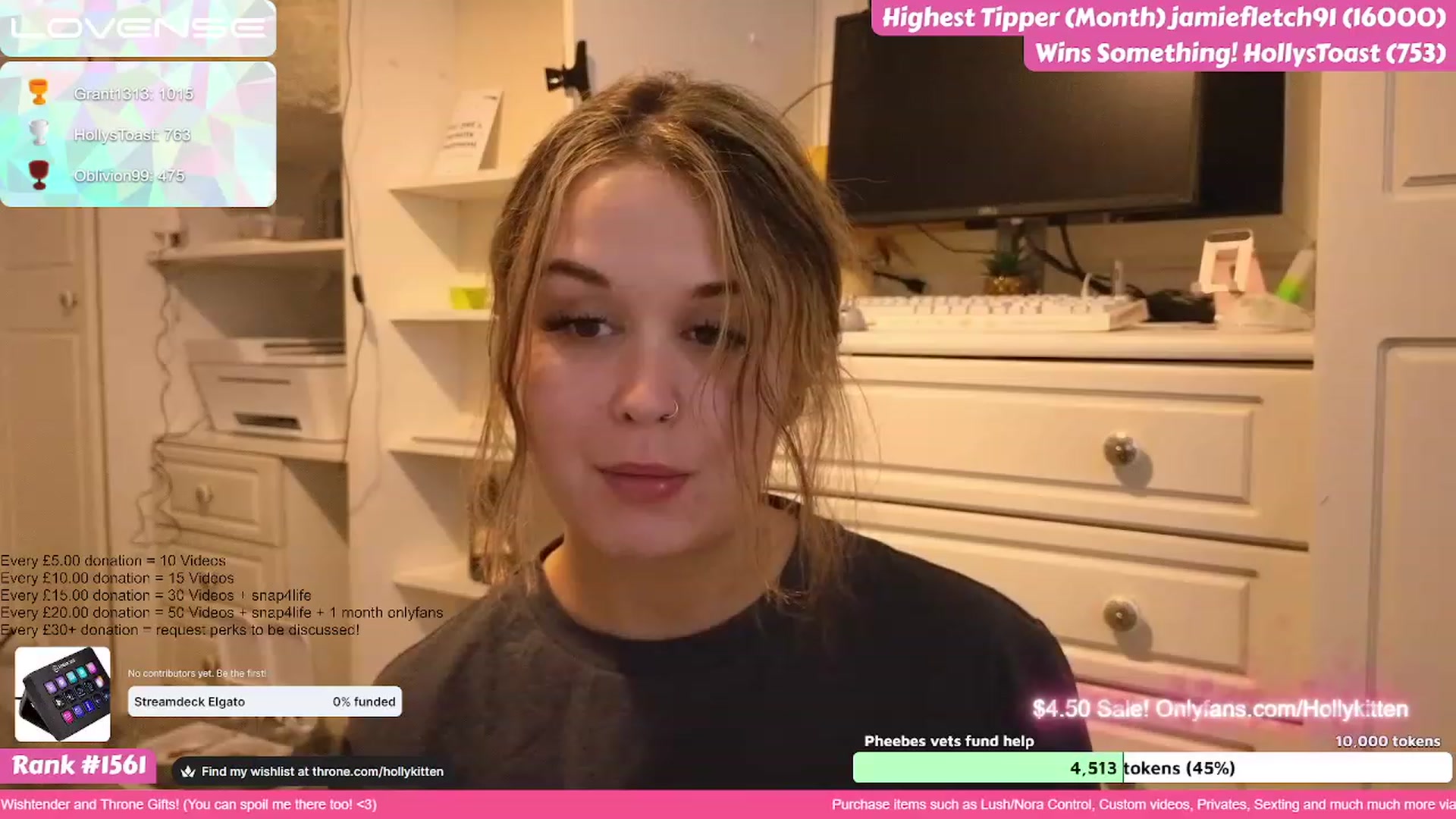 Gallery image thumbnail from HollyKittenn's myfreecams stream on, 07/20/2023, 19:43 image 20 of 20