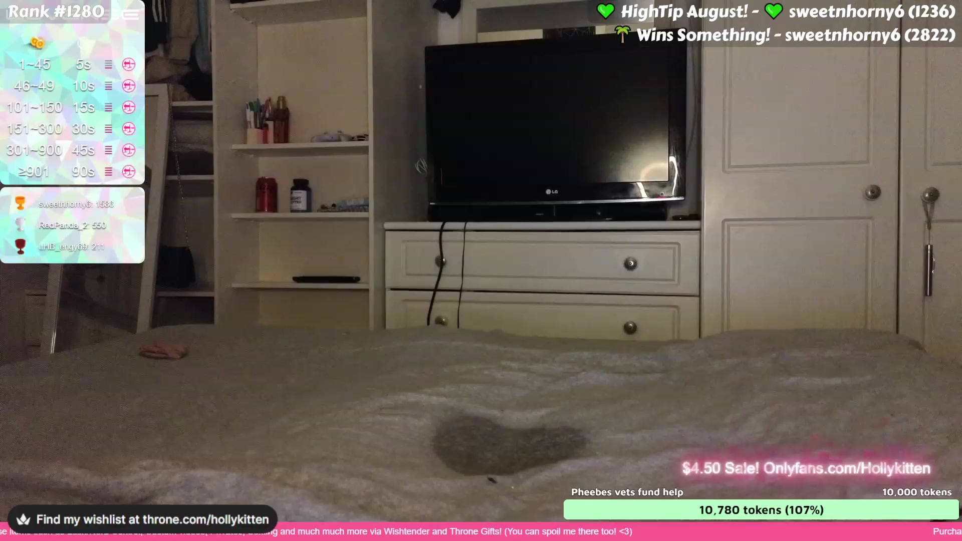 Gallery image thumbnail from HollyKittenn's myfreecams stream on, 08/10/2023, 20:53 image 16 of 20