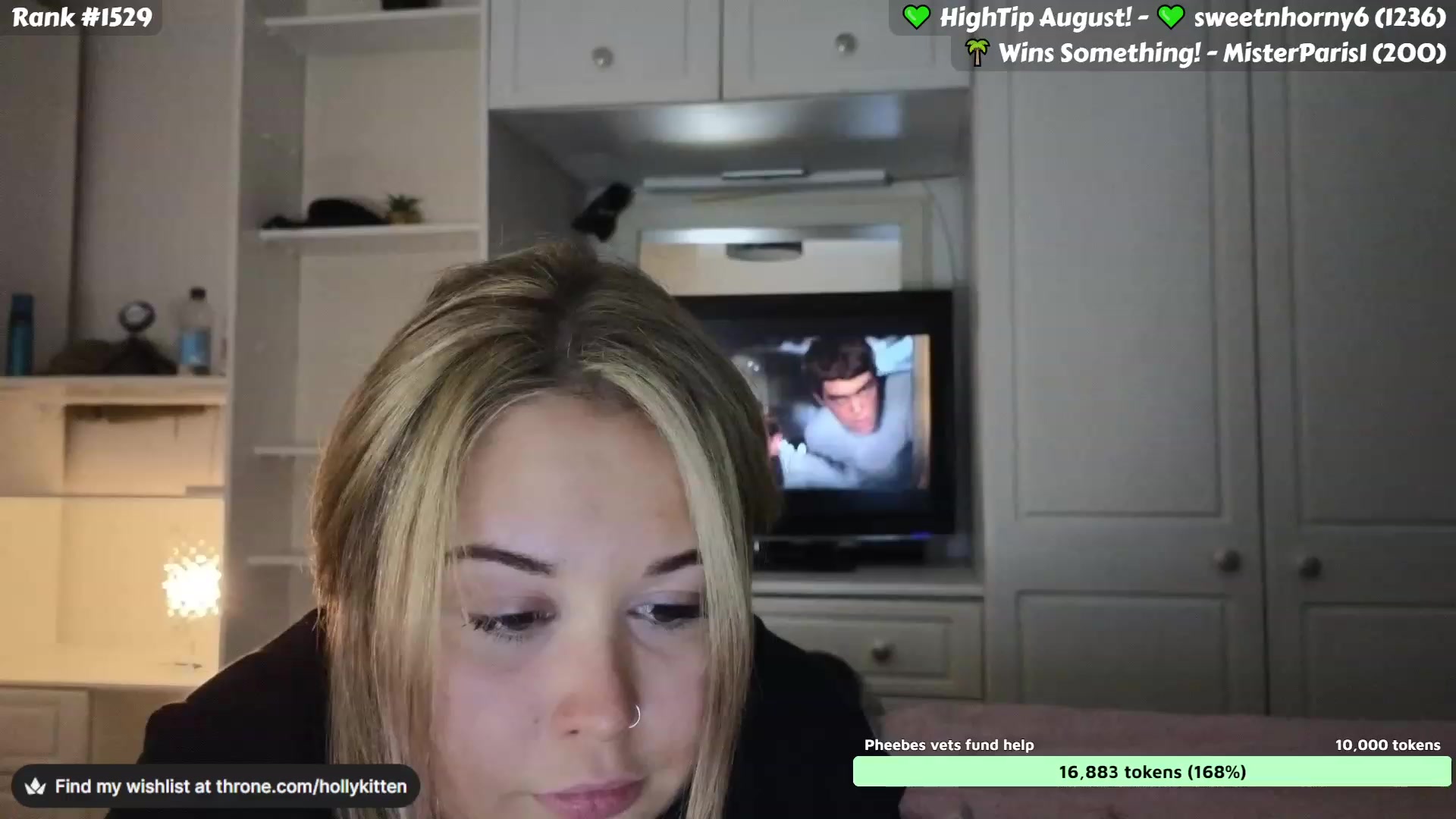 Gallery image thumbnail from HollyKittenn's myfreecams stream on, 08/16/2023, 18:45 image 16 of 20