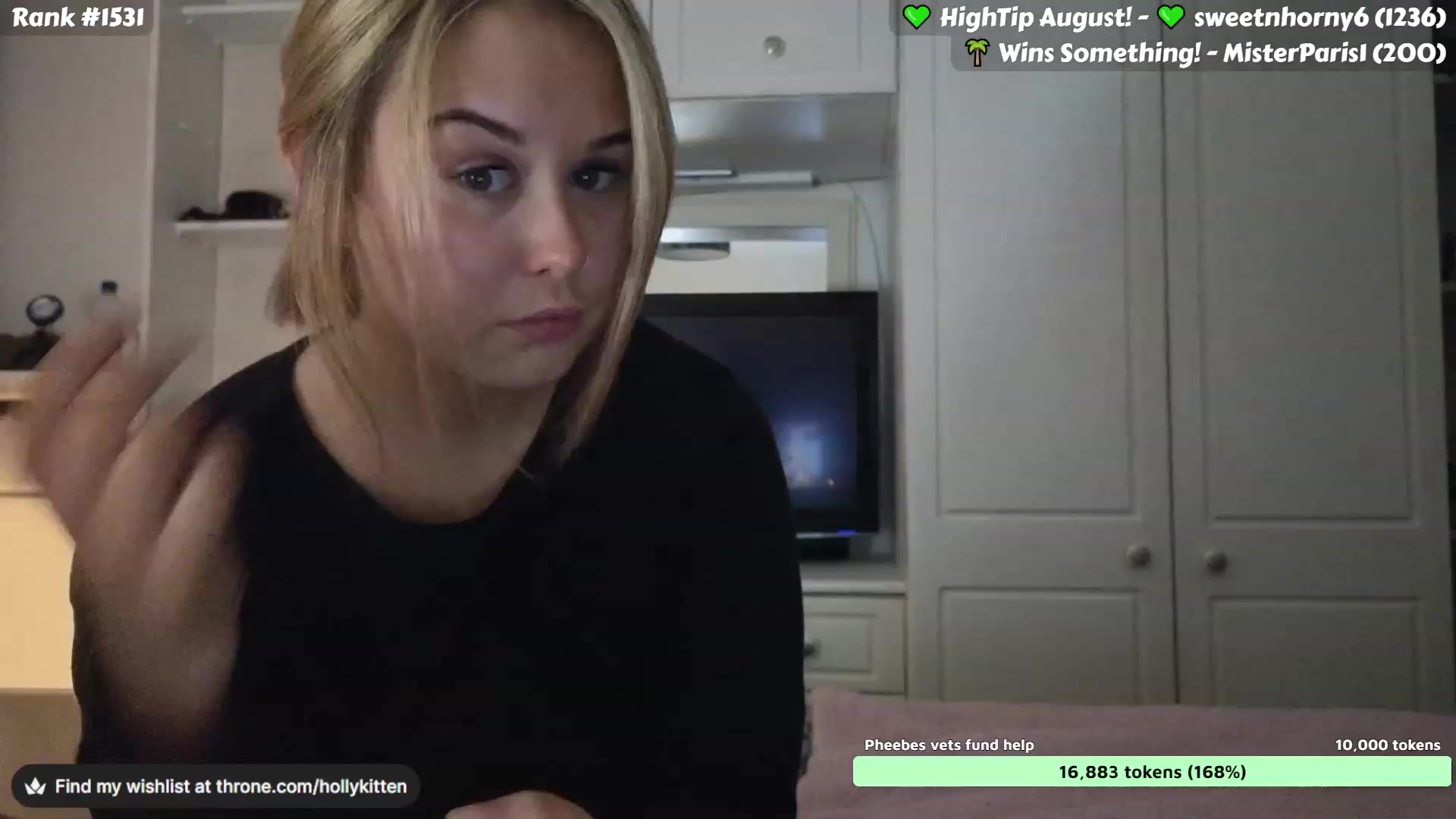 Gallery image thumbnail from HollyKittenn's myfreecams stream on, 08/16/2023, 18:45 image 8 of 20