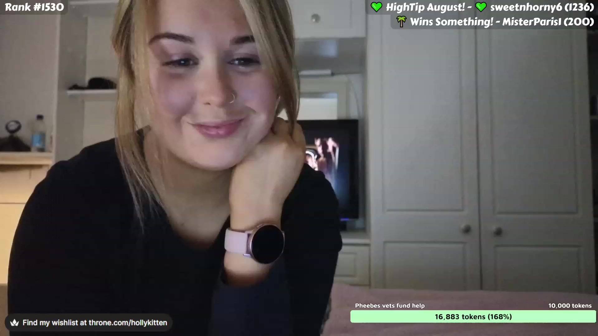 Gallery image thumbnail from HollyKittenn's myfreecams stream on, 08/16/2023, 18:45 image 6 of 20