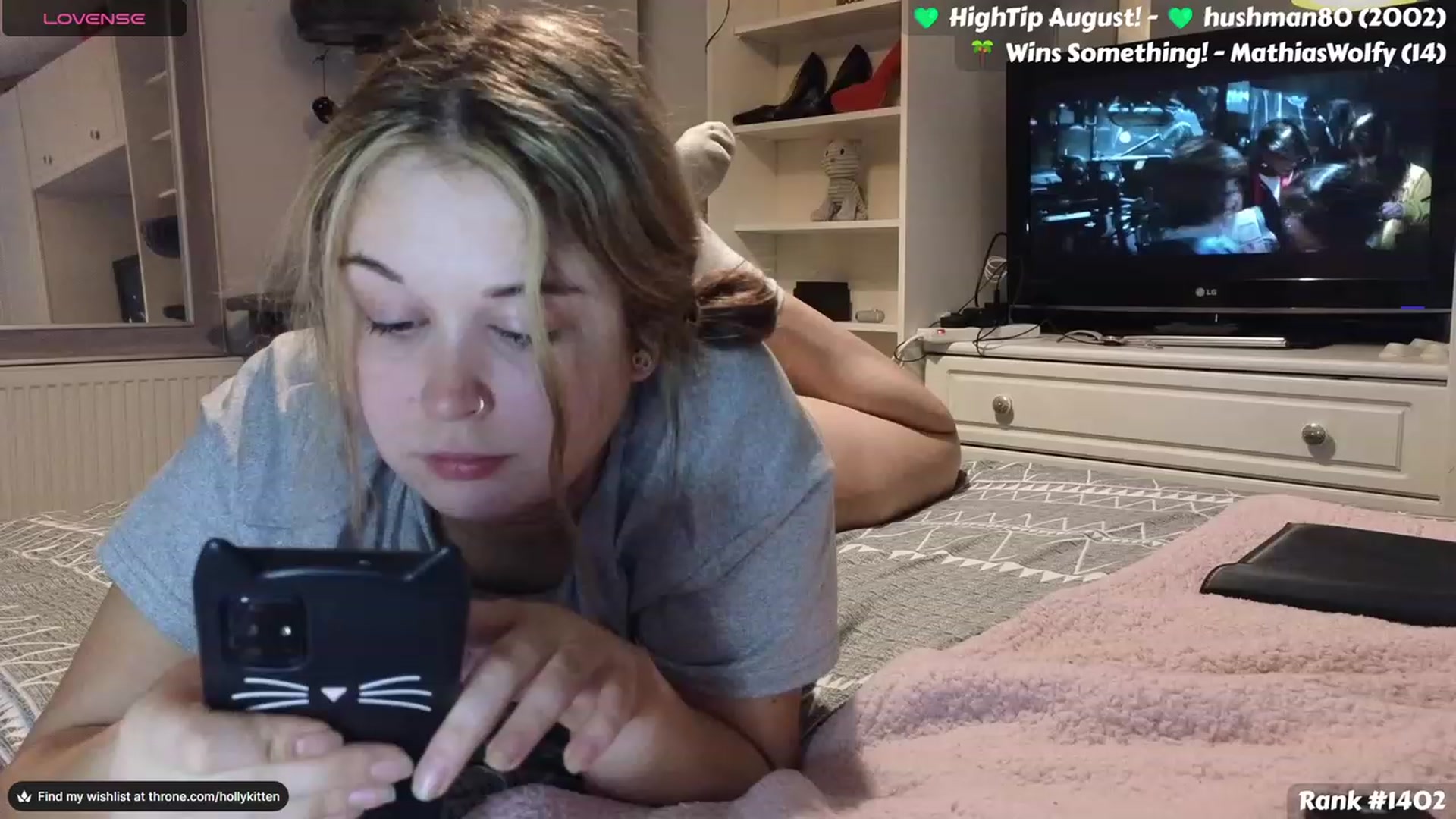 Gallery image thumbnail from HollyKittenn's myfreecams stream on, 08/23/2023, 19:12 image 4 of 20