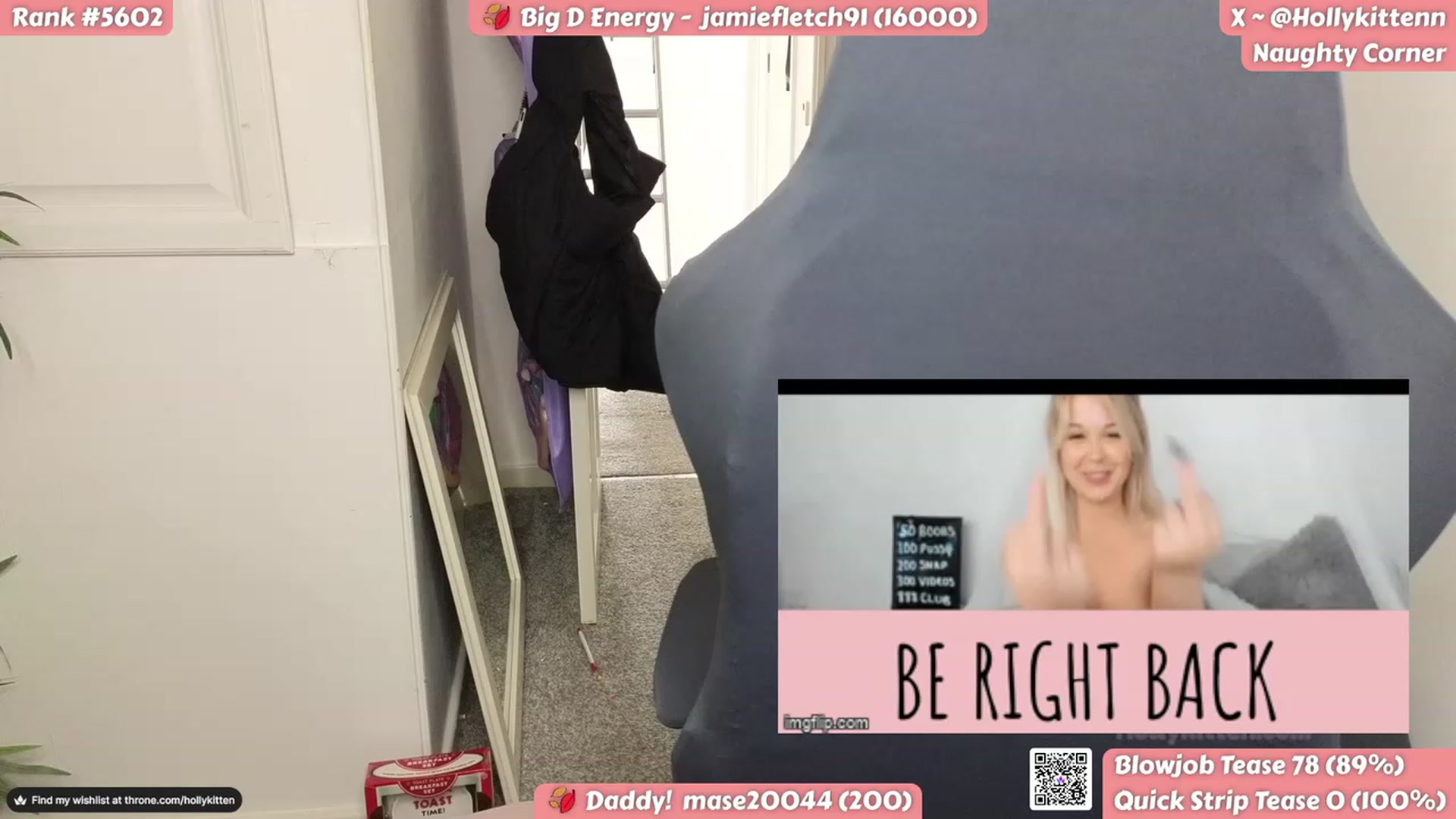 Gallery image thumbnail from HollyKittenn's myfreecams stream on, 10/16/2023, 14:14 image 18 of 20