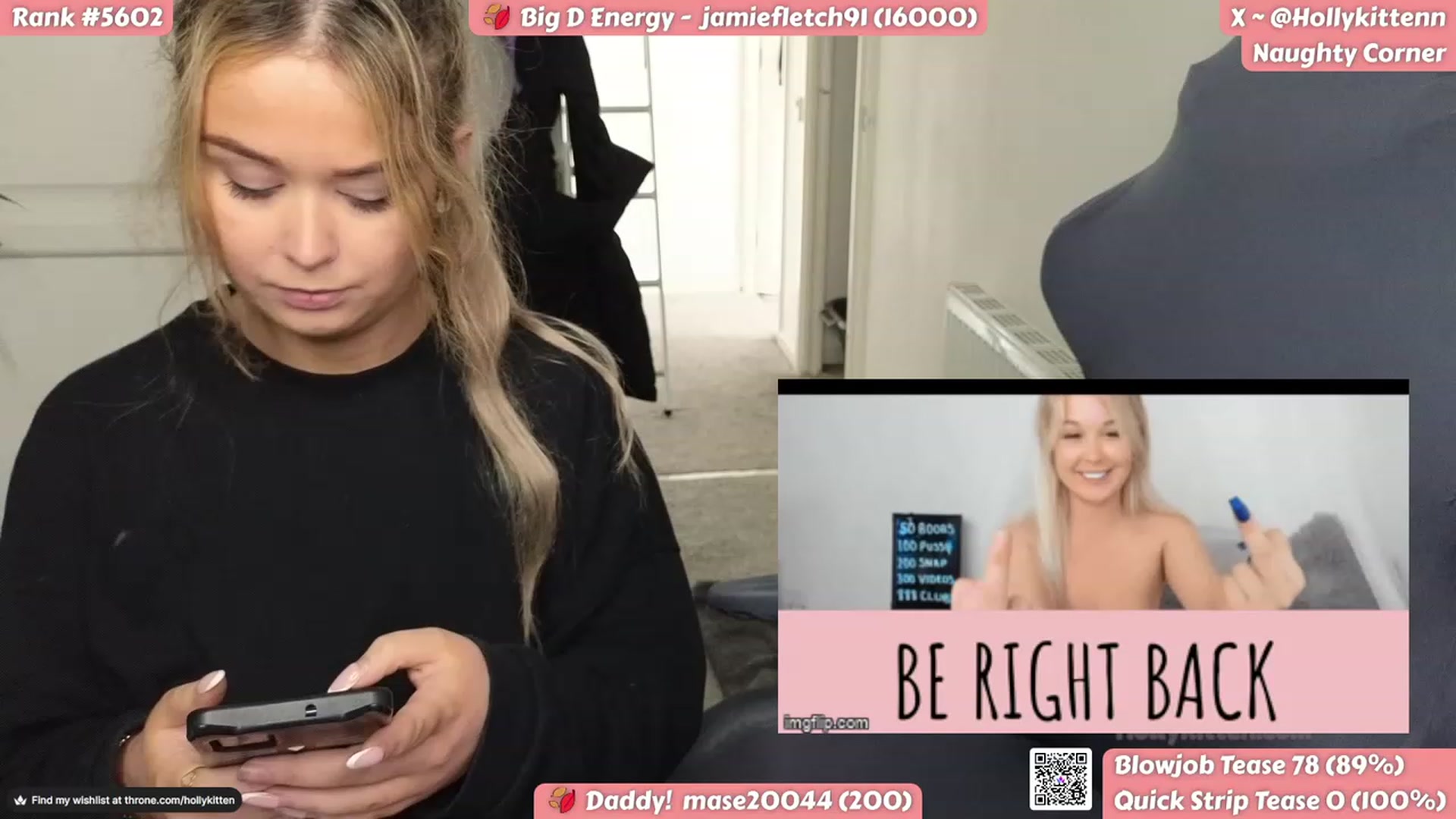 Gallery image thumbnail from HollyKittenn's myfreecams stream on, 10/16/2023, 14:14 image 19 of 20