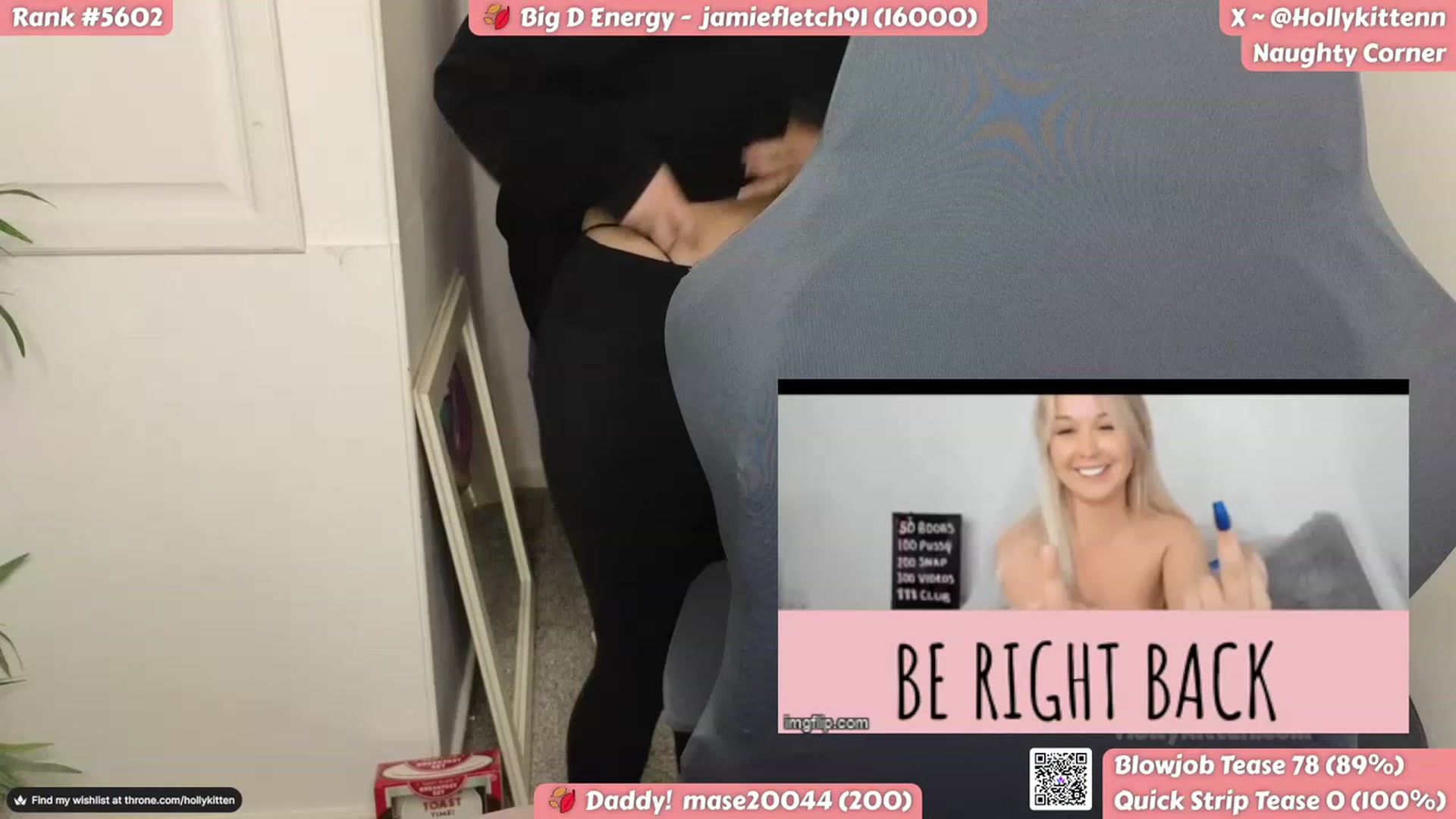 Gallery image thumbnail from HollyKittenn's myfreecams stream on, 10/16/2023, 14:14 image 16 of 20