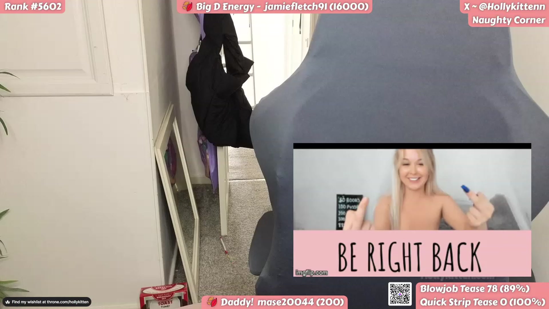 Gallery image thumbnail from HollyKittenn's myfreecams stream on, 10/16/2023, 14:14 image 17 of 20