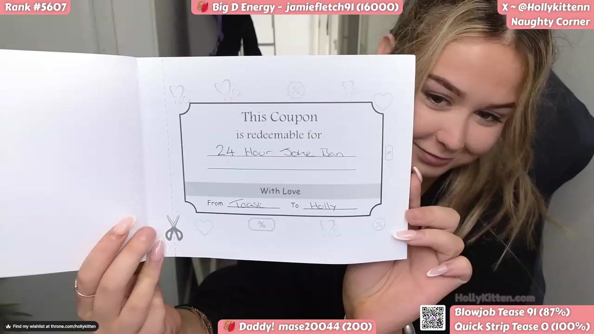Gallery image thumbnail from HollyKittenn's myfreecams stream on, 10/16/2023, 14:14 image 7 of 20