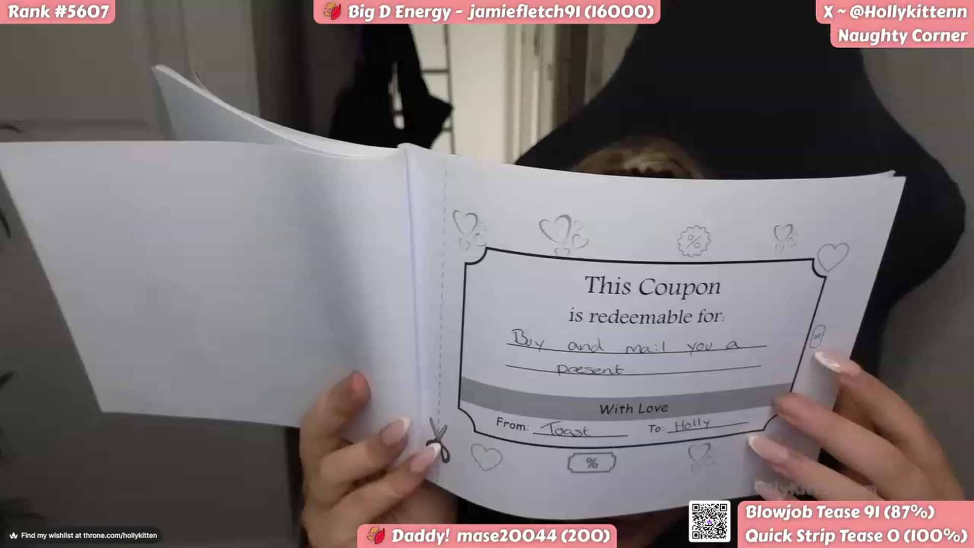 Gallery image thumbnail from HollyKittenn's myfreecams stream on, 10/16/2023, 14:14 image 8 of 20