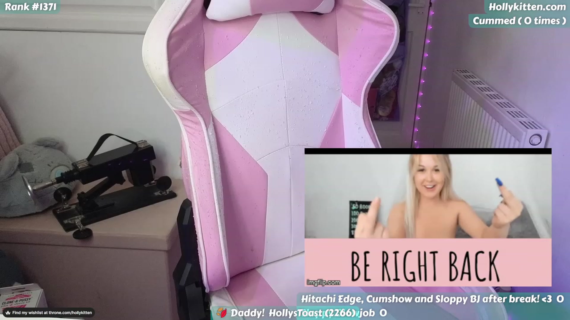 Gallery image thumbnail from HollyKittenn's myfreecams stream on, 11/18/2023, 16:11 image 15 of 20